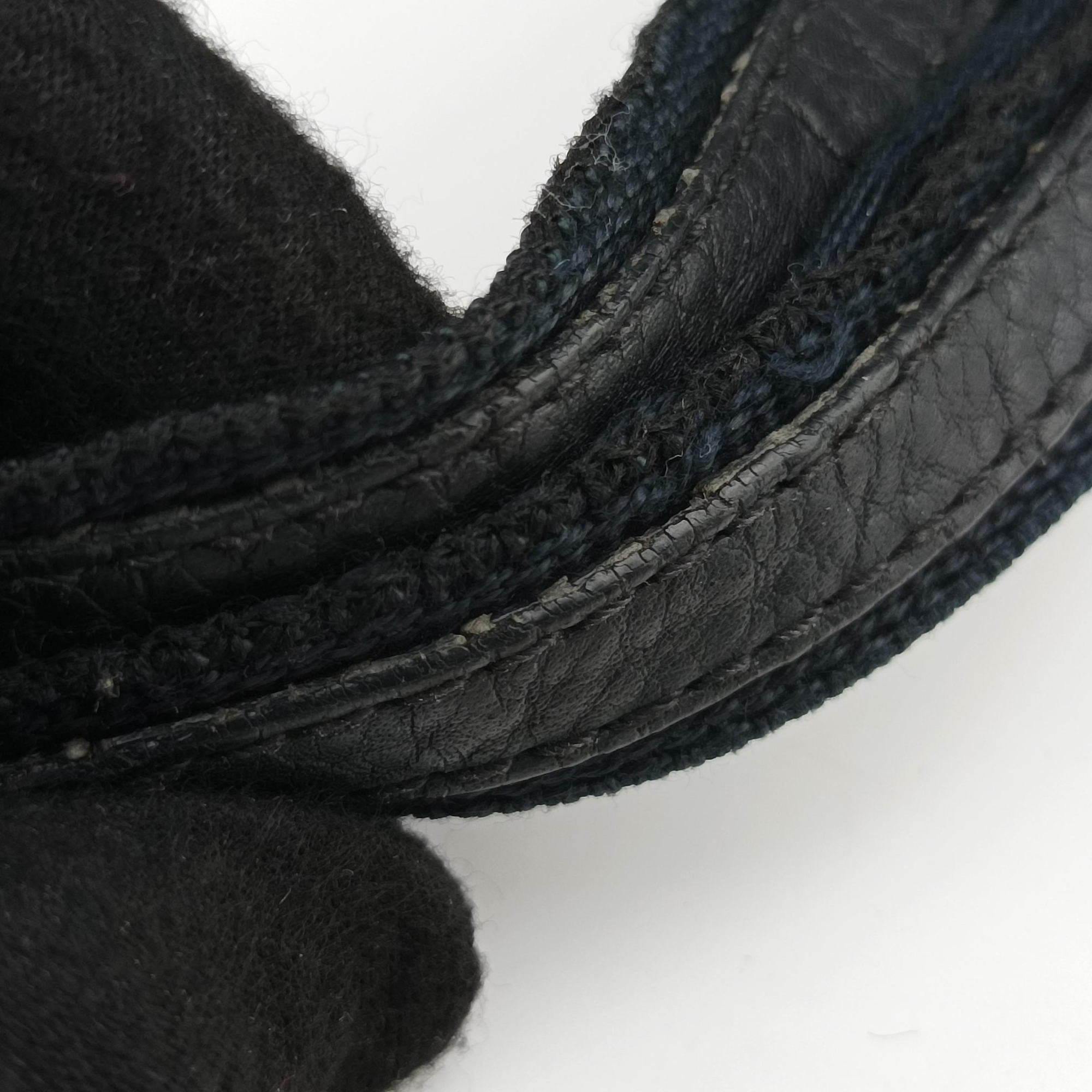 Pre-owned Christian Dior Street Chic Trotter Black×Navy Canvas×Leather  handbag | stylenewstar