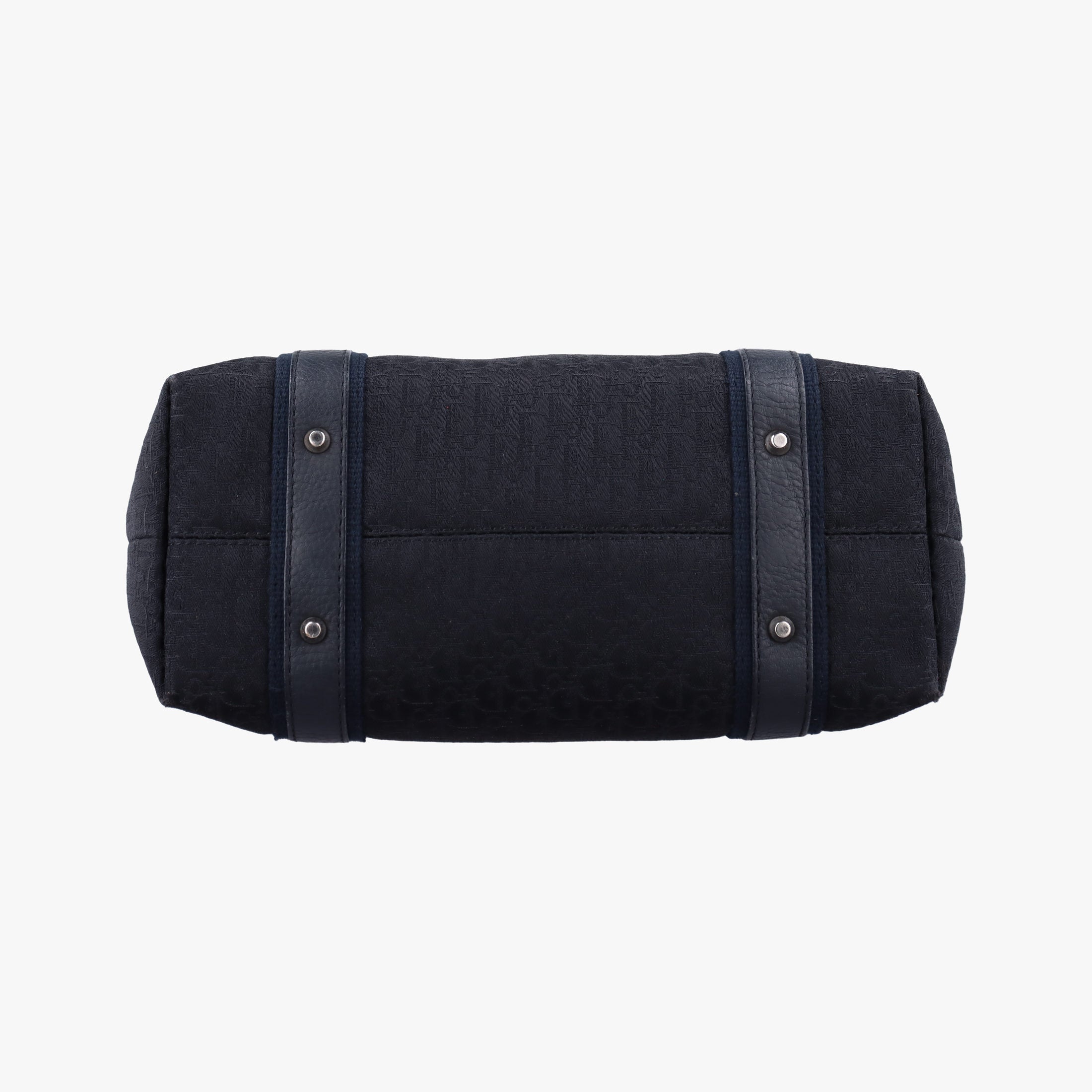 Pre-owned Christian Dior Street Chic Trotter Black×Navy Canvas×Leather  handbag | stylenewstar