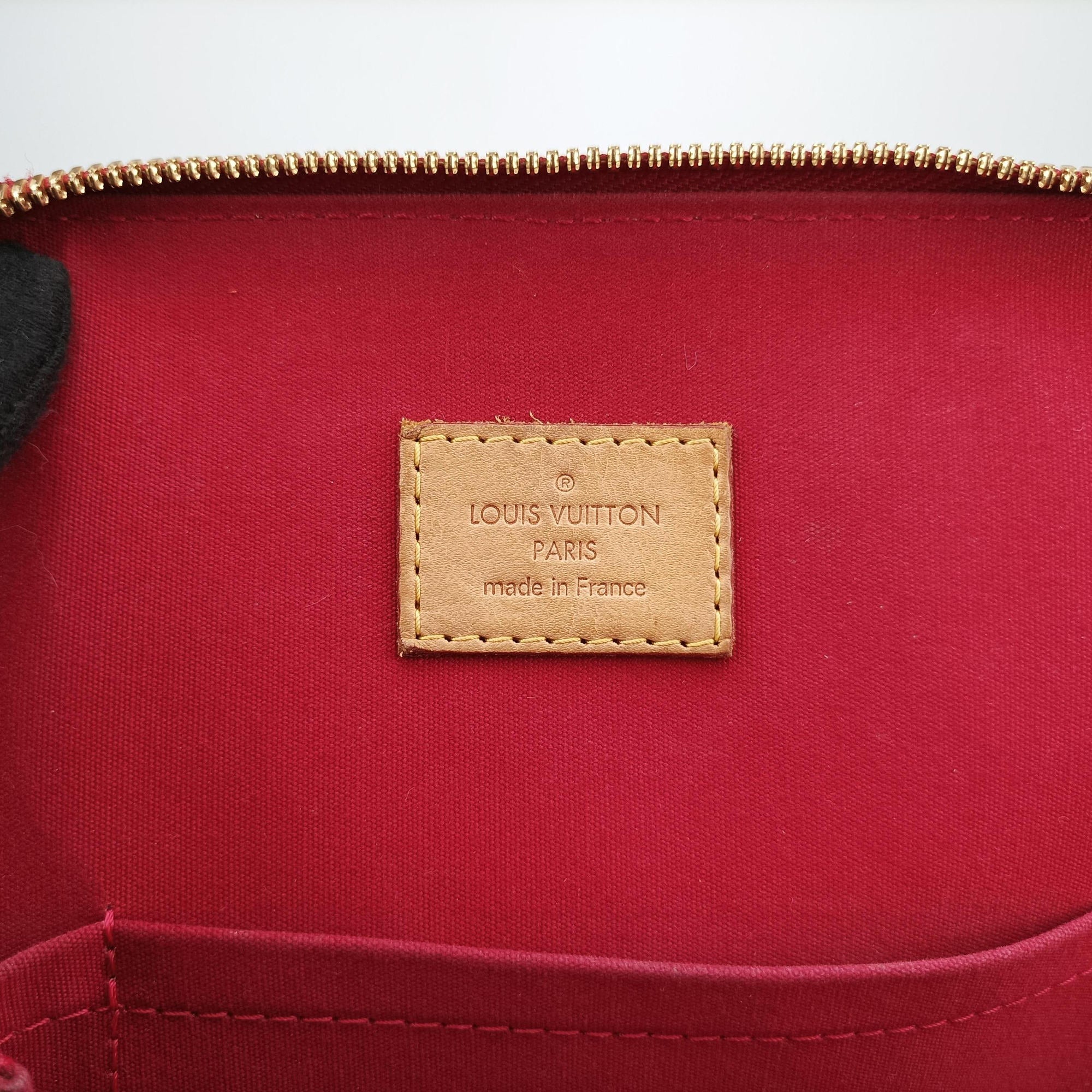 Pre-owned Louis Vuitton Alma GM pomme d'amour Vernis M93596 handbag | stylenewstar