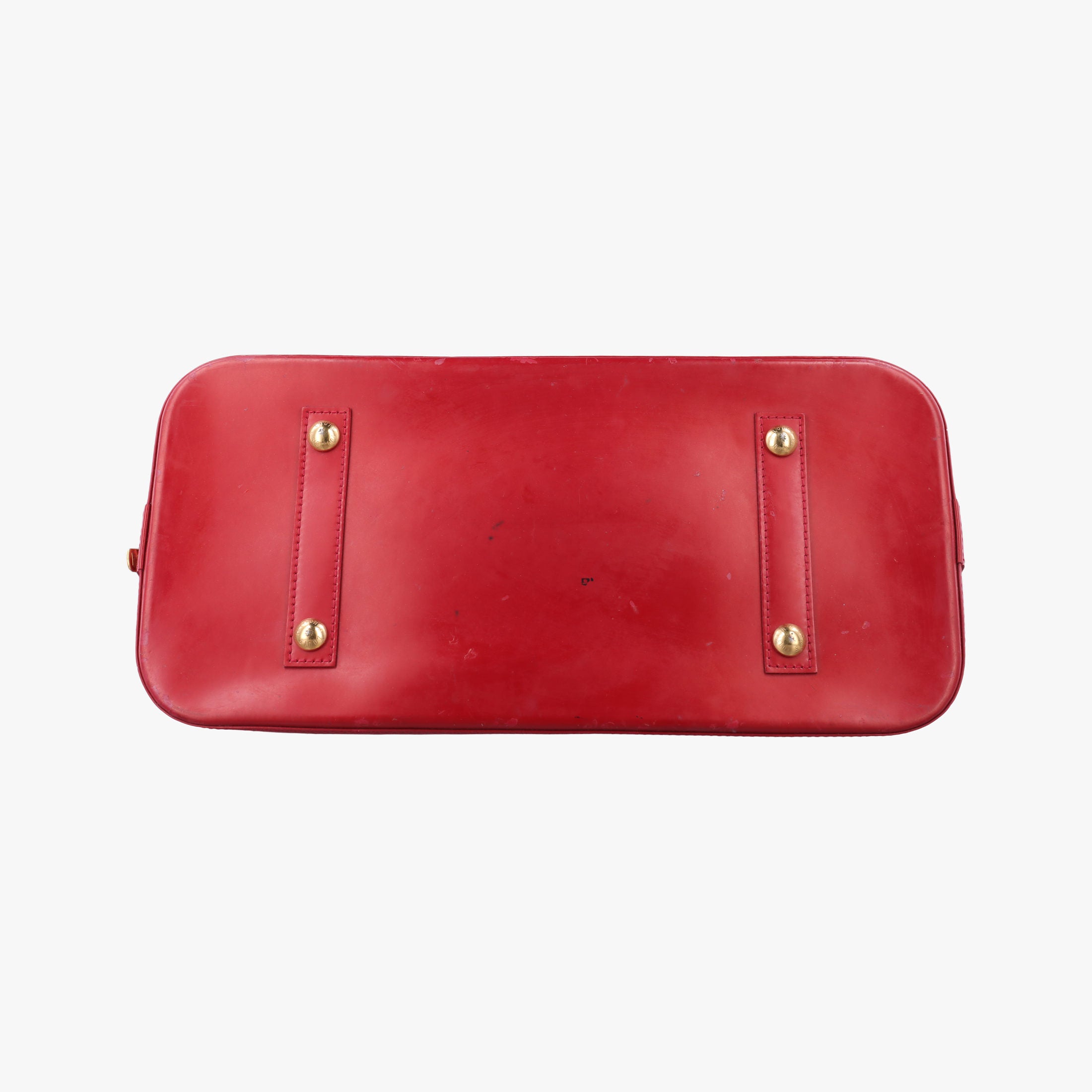 Pre-owned Louis Vuitton Alma GM pomme d'amour Vernis M93596 handbag | stylenewstar