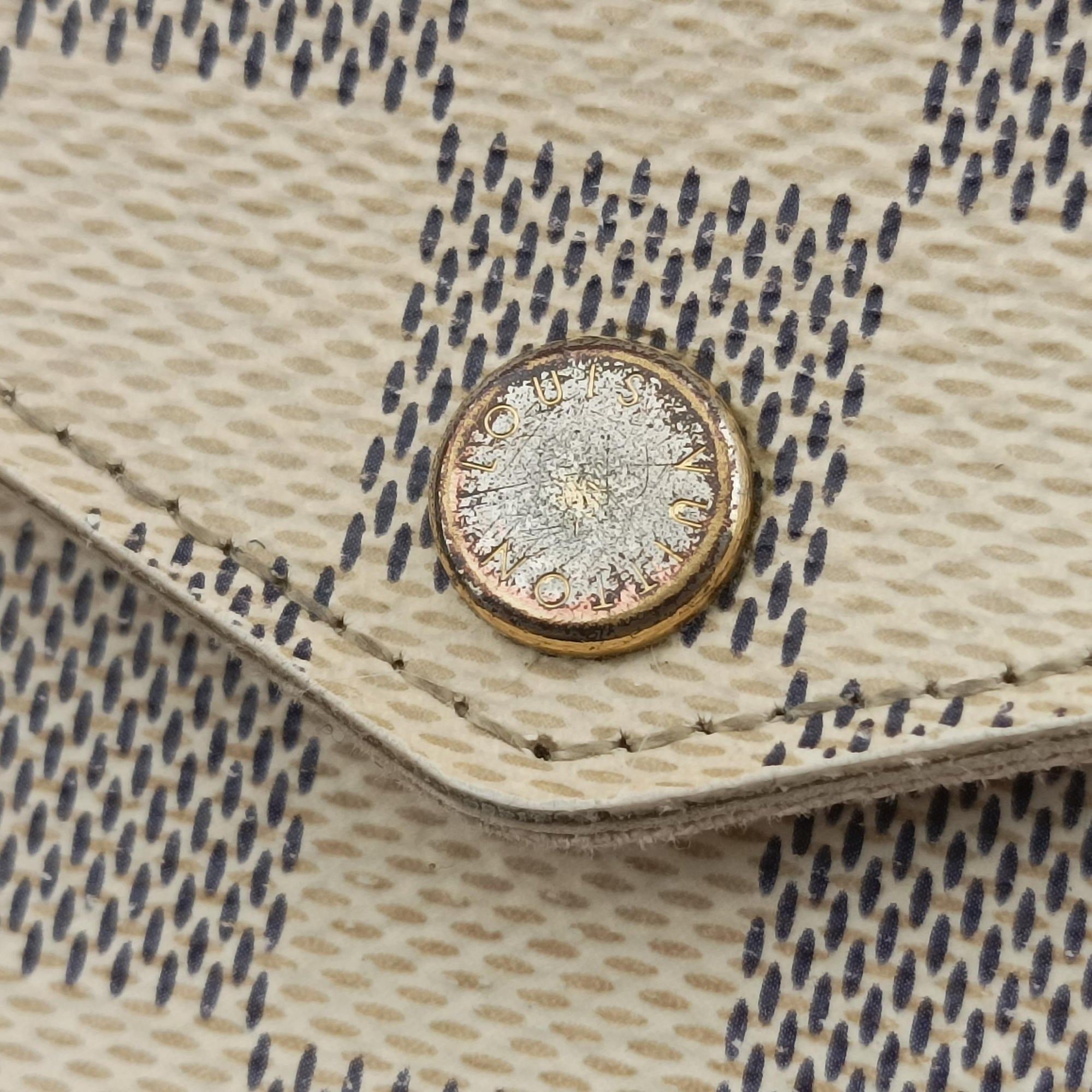Pre-owned Louis Vuitton Pochette Felicie Azur Damier Canvas N63106 shoulderbag | stylenewstar