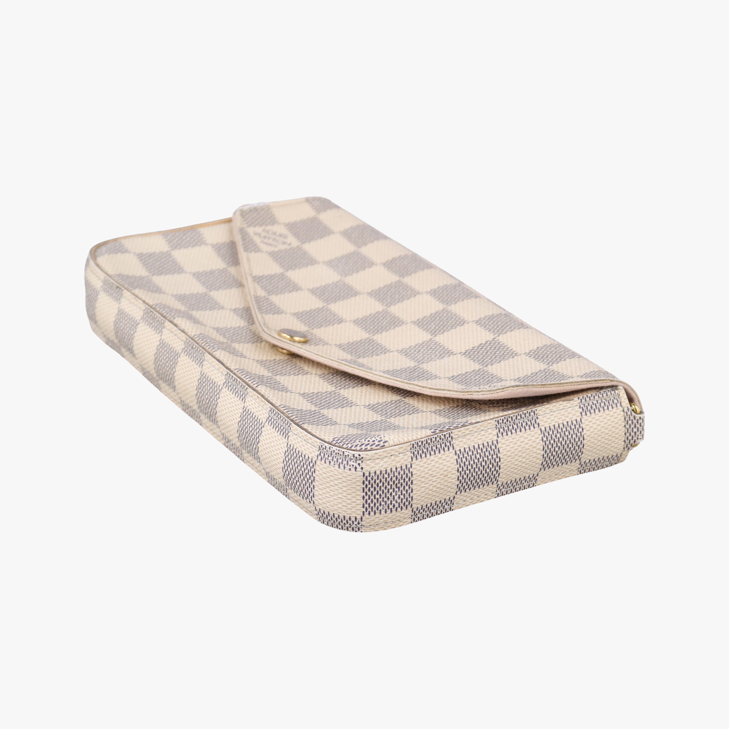 Pre-owned Louis Vuitton Pochette Felicie Azur Damier Canvas N63106 shoulderbag | stylenewstar