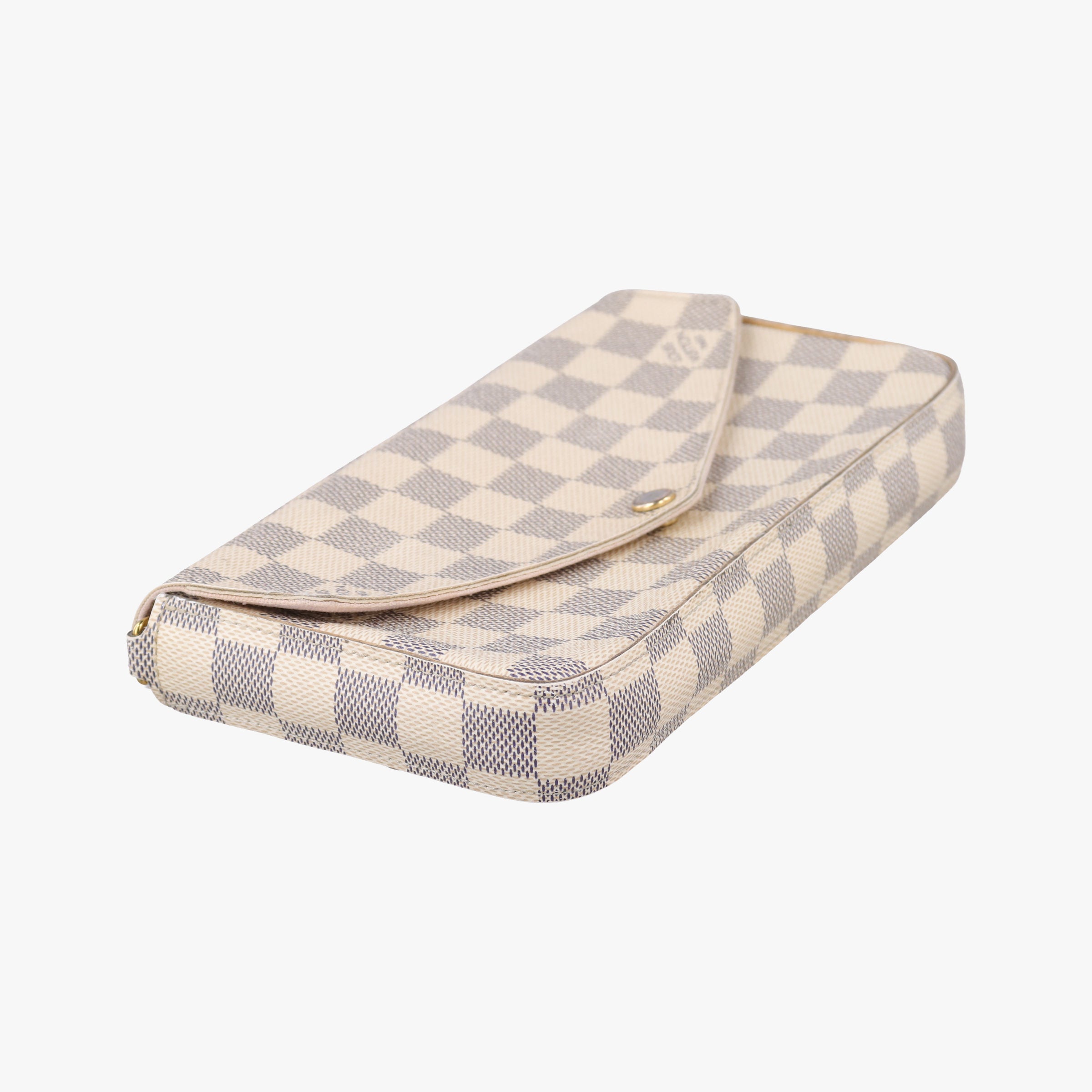 Pre-owned Louis Vuitton Pochette Felicie Azur Damier Canvas N63106 shoulderbag | stylenewstar