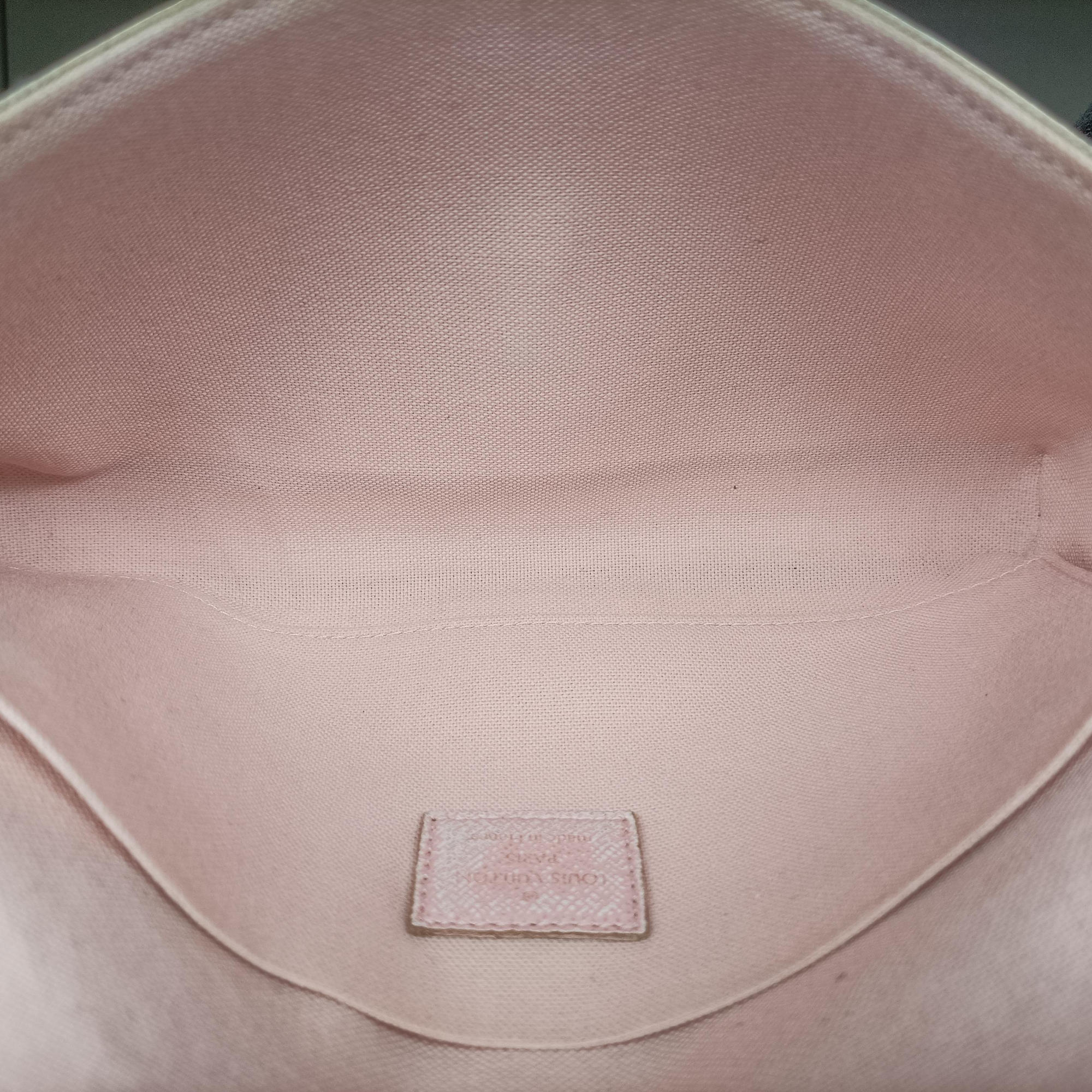 Pre-owned Louis Vuitton Pochette Felicie Azur Damier Canvas N63106 shoulderbag | stylenewstar