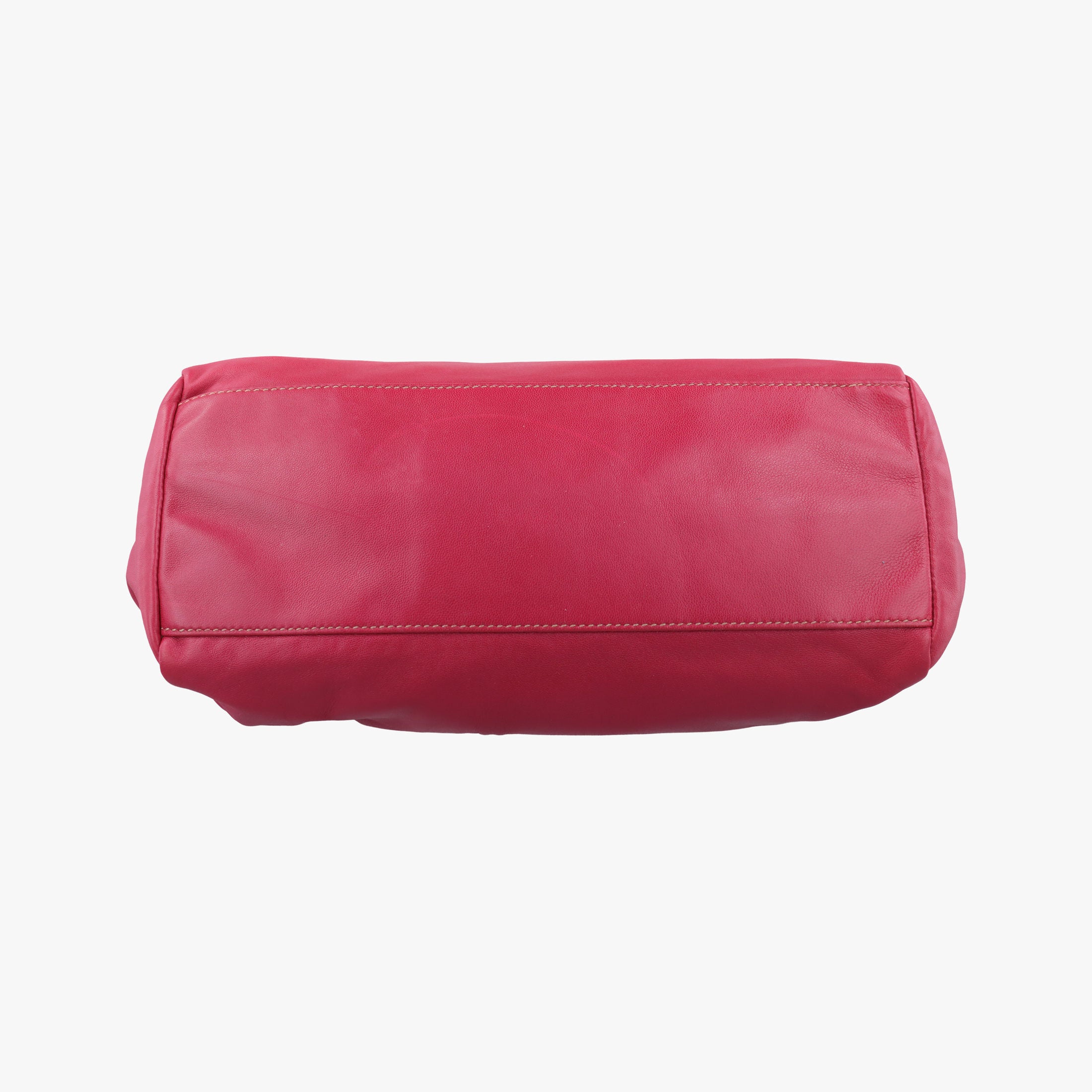 Vintage Prada ribbon gather Red Leather BN1631 shoulderbag | stylenewstar