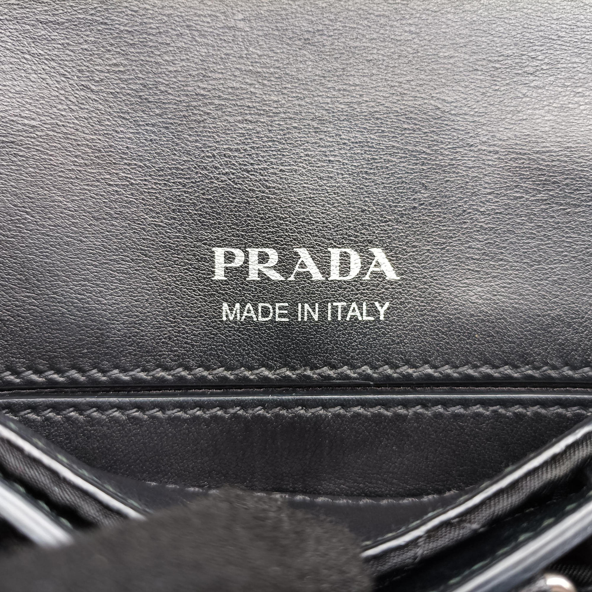 Vintage Prada Corsaire Black Leather x nylon  shoulderbag | stylenewstar
