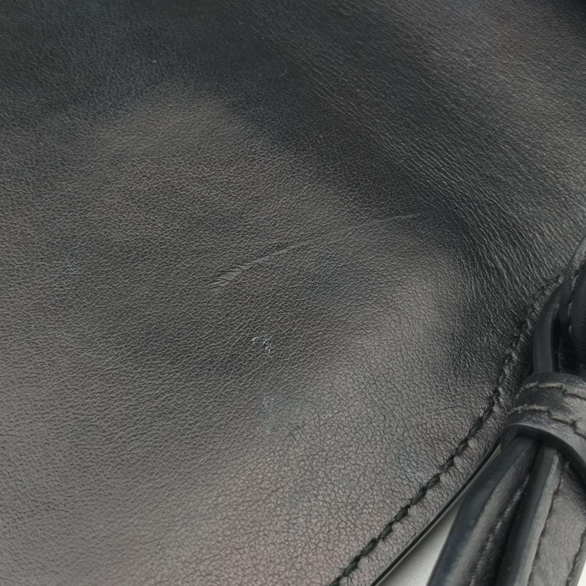 Vintage Prada Corsaire Black Leather x nylon  shoulderbag | stylenewstar