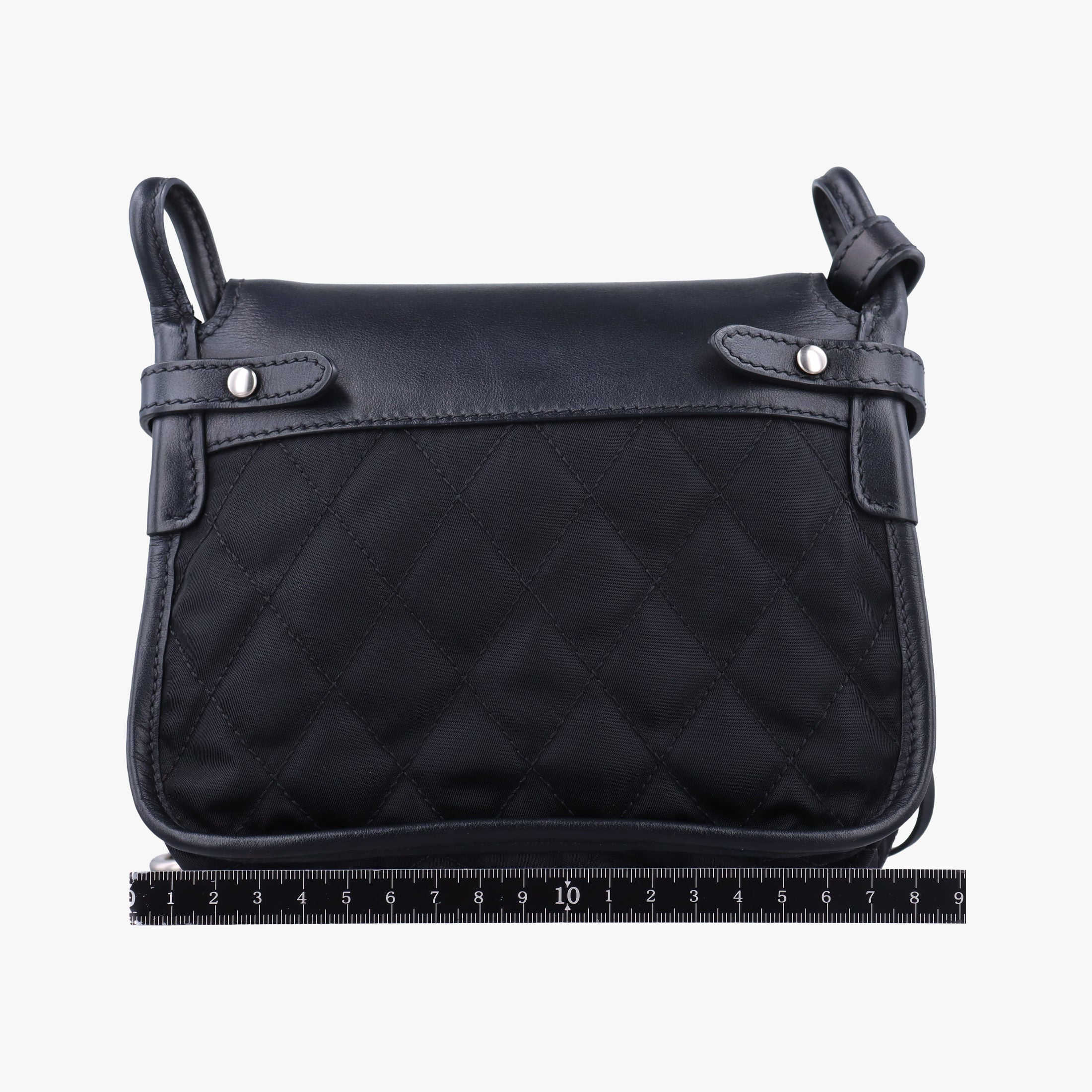 Vintage Prada Corsaire Black Leather x nylon  shoulderbag | stylenewstar