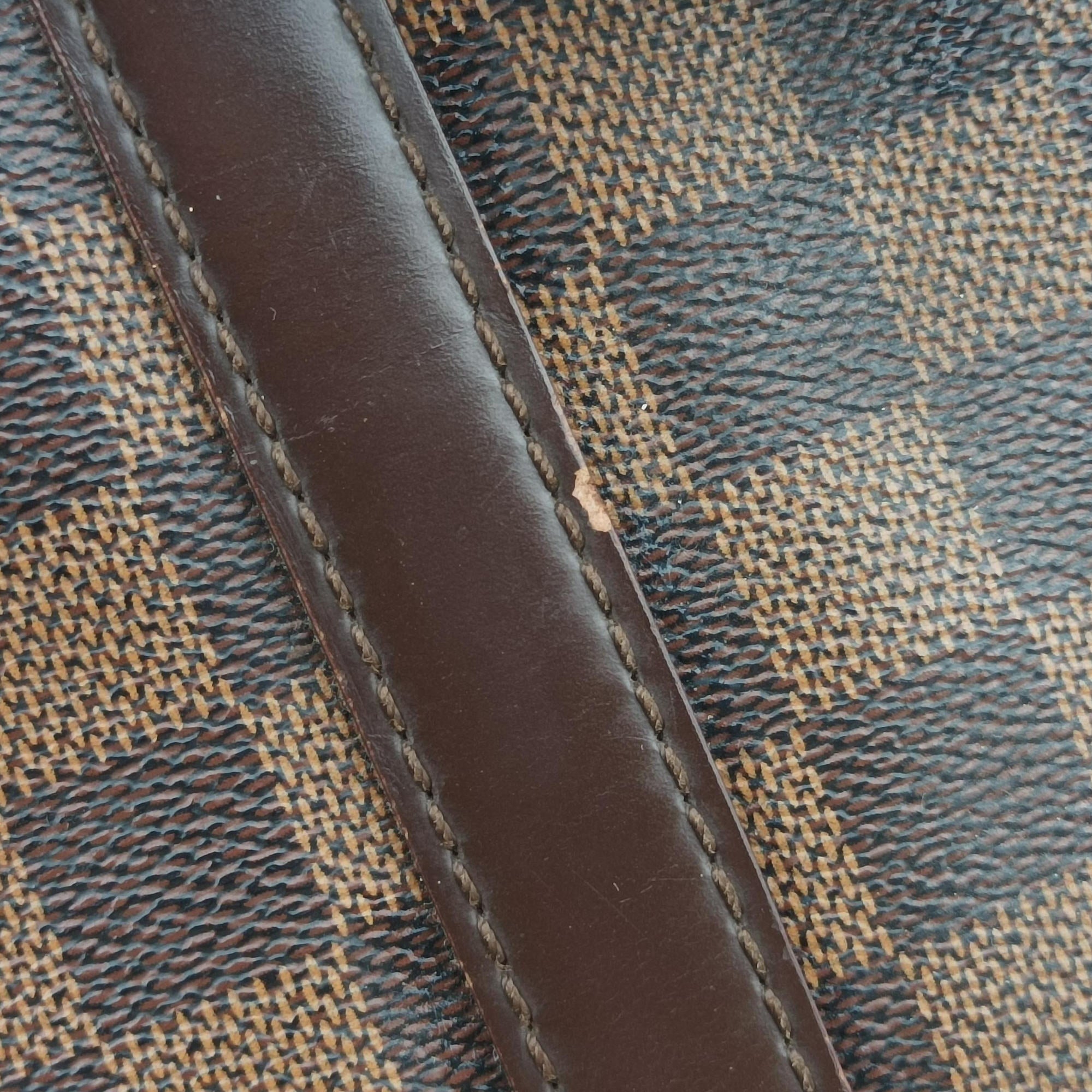 Pre-owned Louis Vuitton Porte Documents Voyage Ebene Damier Canvas M40225 handbag | stylenewstar