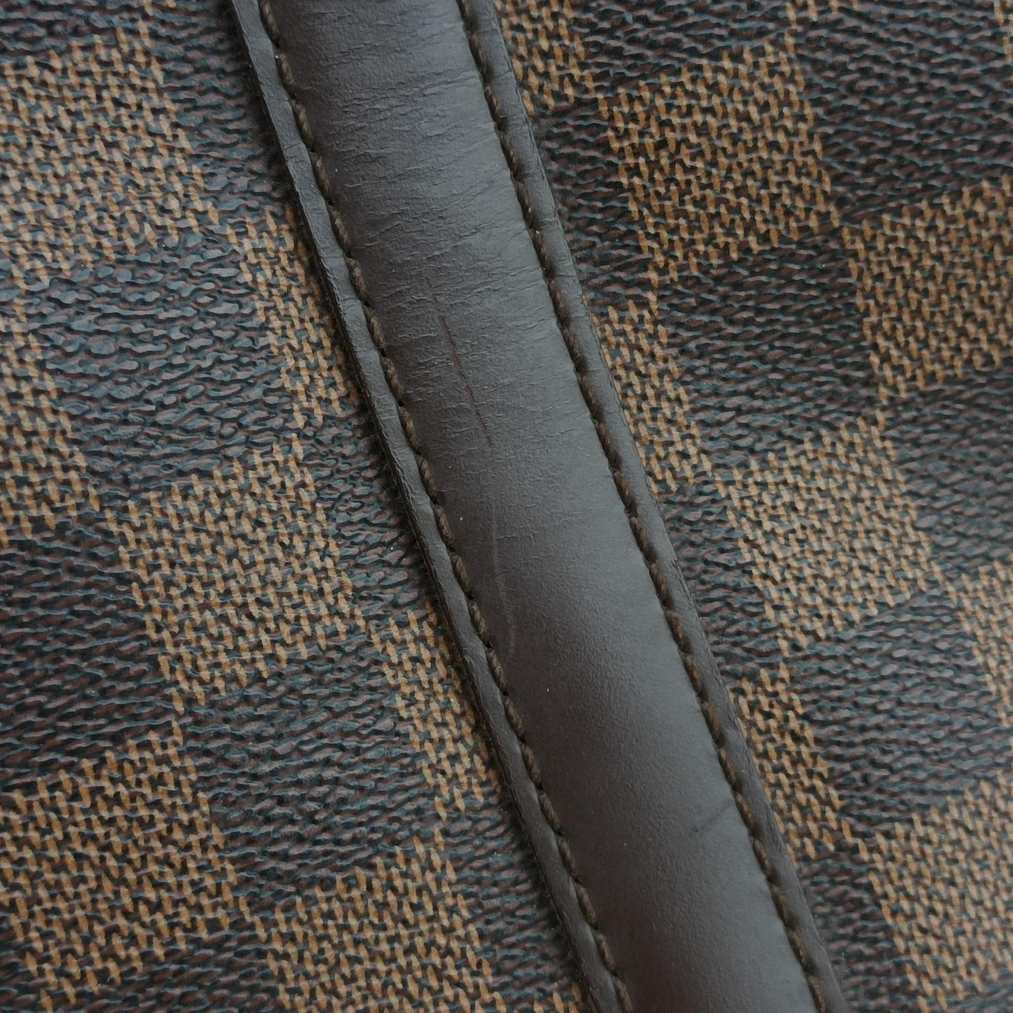 Pre-owned Louis Vuitton Porte Documents Voyage Ebene Damier Canvas M40225 handbag | stylenewstar