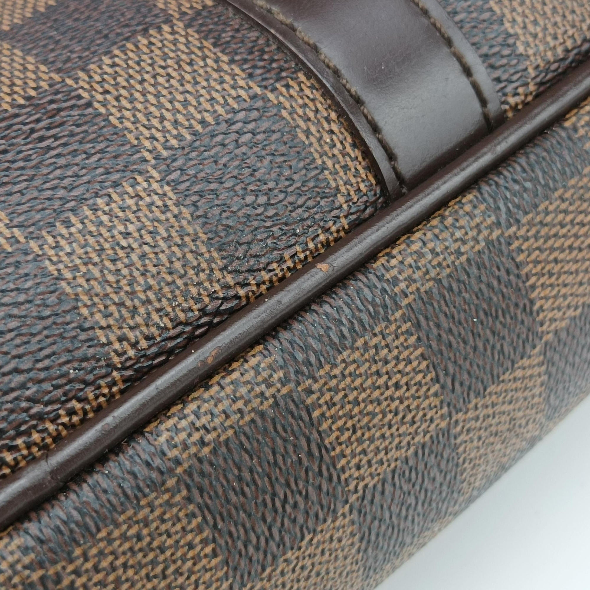 Pre-owned Louis Vuitton Porte Documents Voyage Ebene Damier Canvas M40225 handbag | stylenewstar
