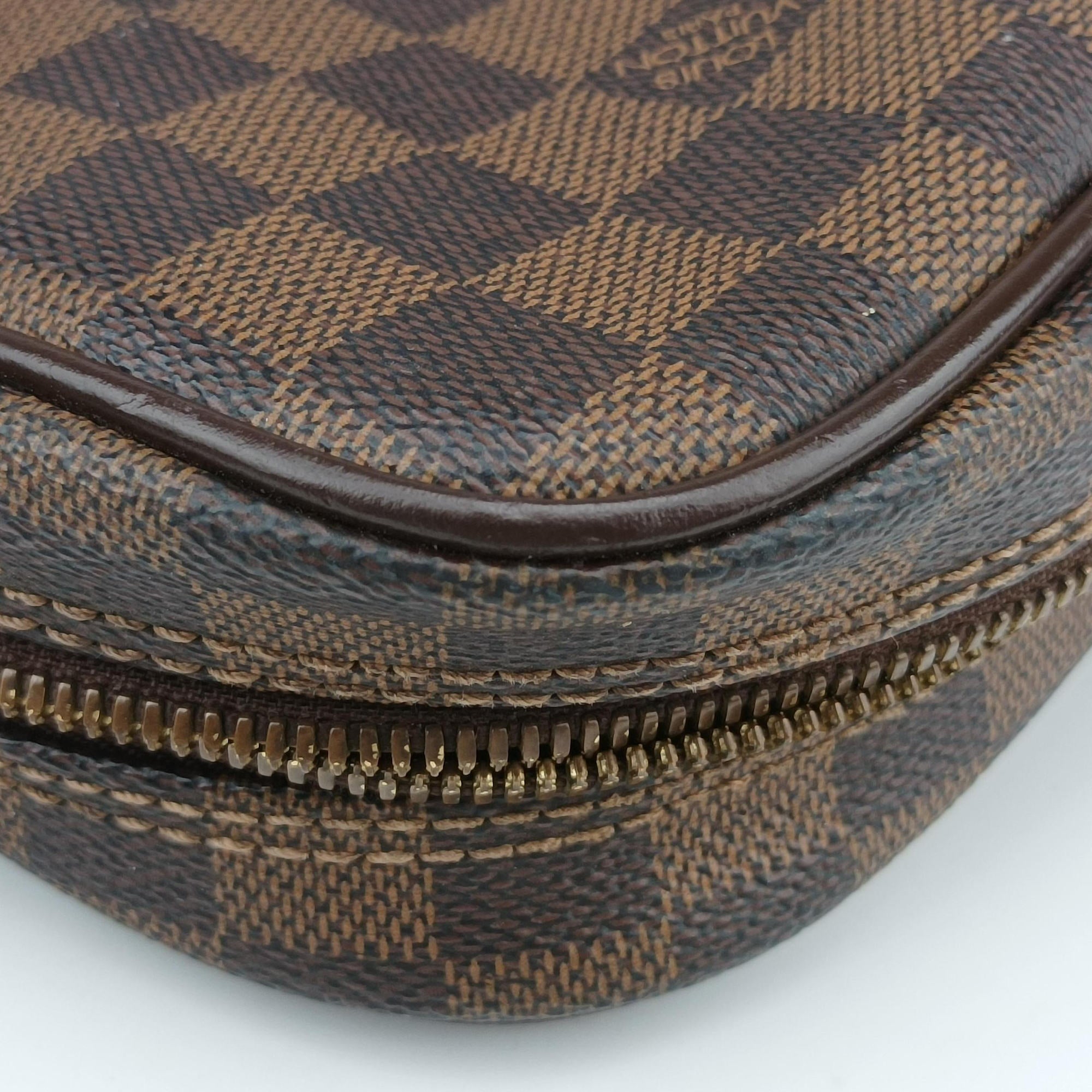 Pre-owned Louis Vuitton Porte Documents Voyage Ebene Damier Canvas M40225 handbag | stylenewstar