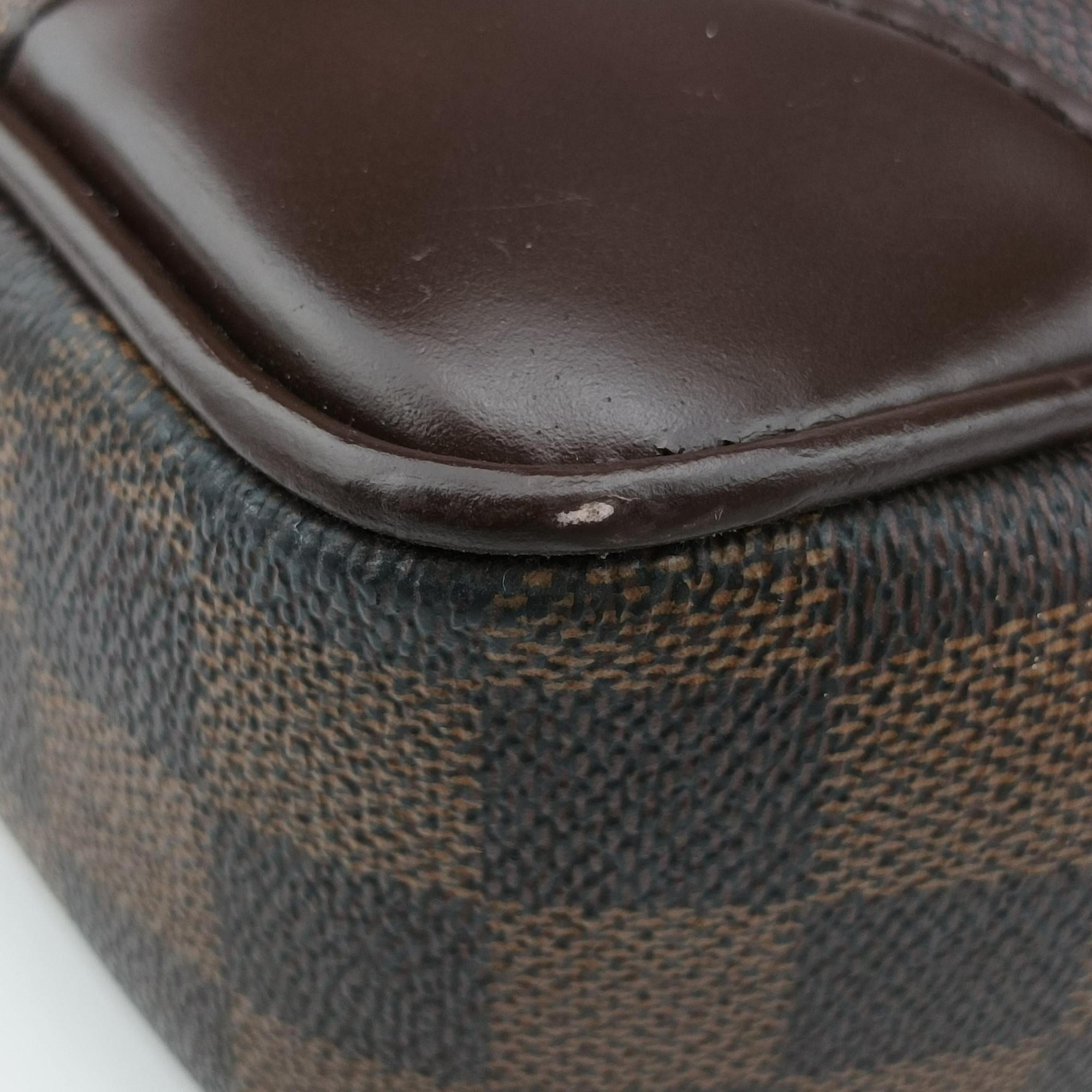 Pre-owned Louis Vuitton Porte Documents Voyage Ebene Damier Canvas M40225 handbag | stylenewstar