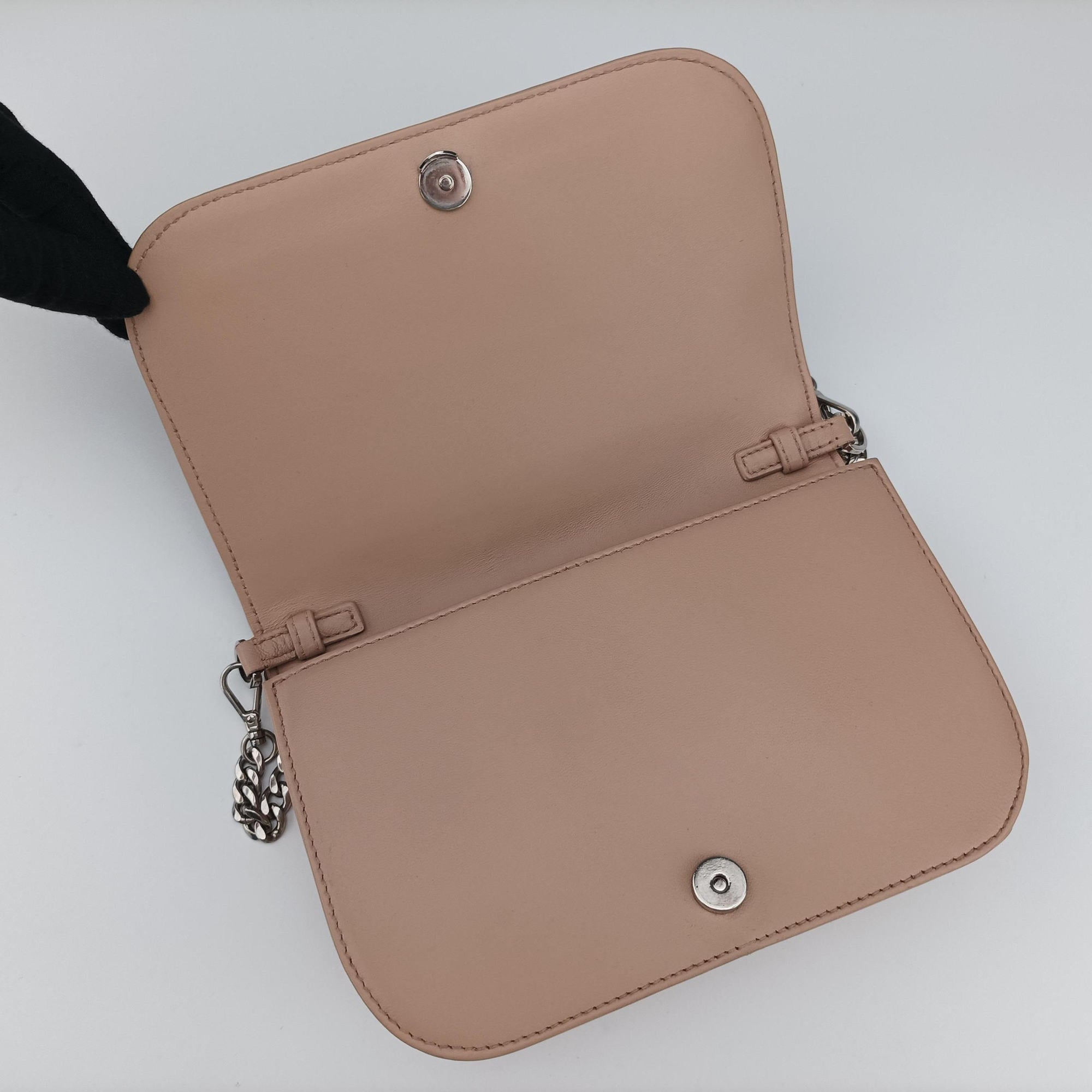 Pre-owned Prada Gaufre Pink Leather 1BD137 shoulderbag | stylenewstar