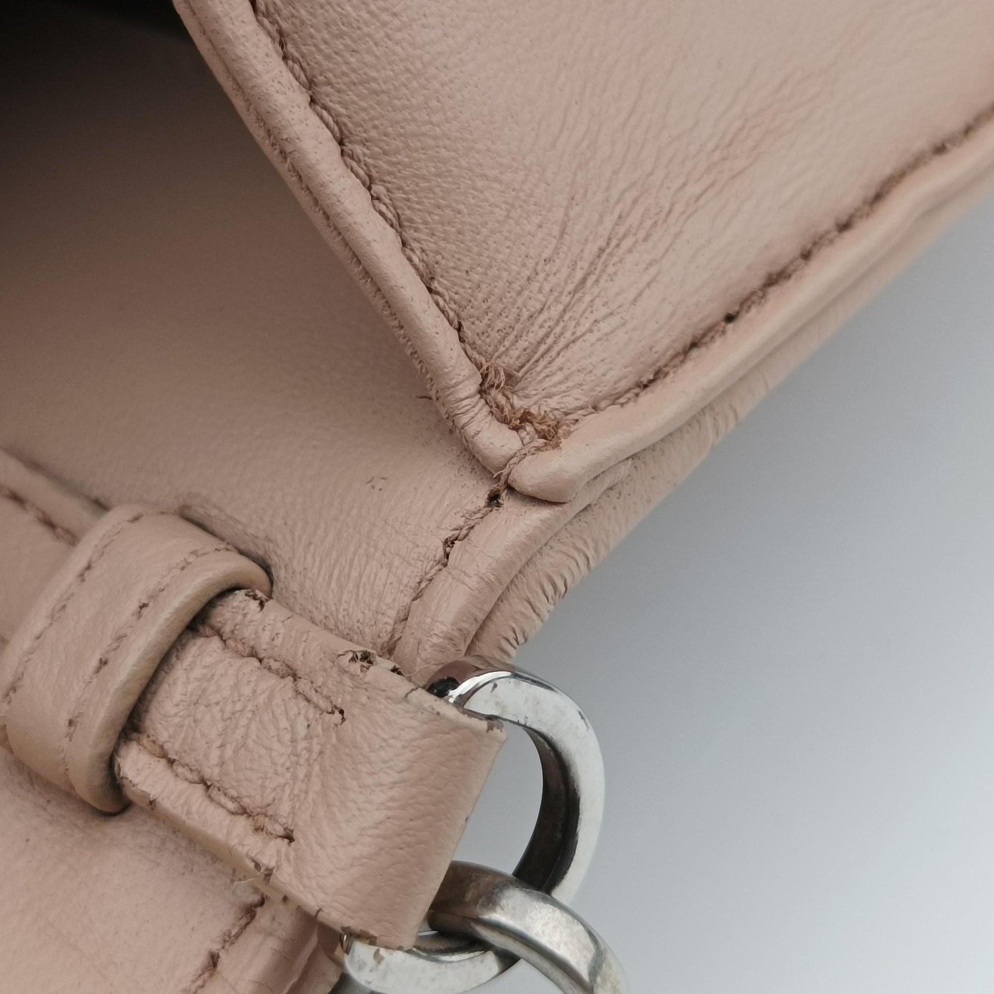 Pre-owned Prada Gaufre Pink Leather 1BD137 shoulderbag | stylenewstar