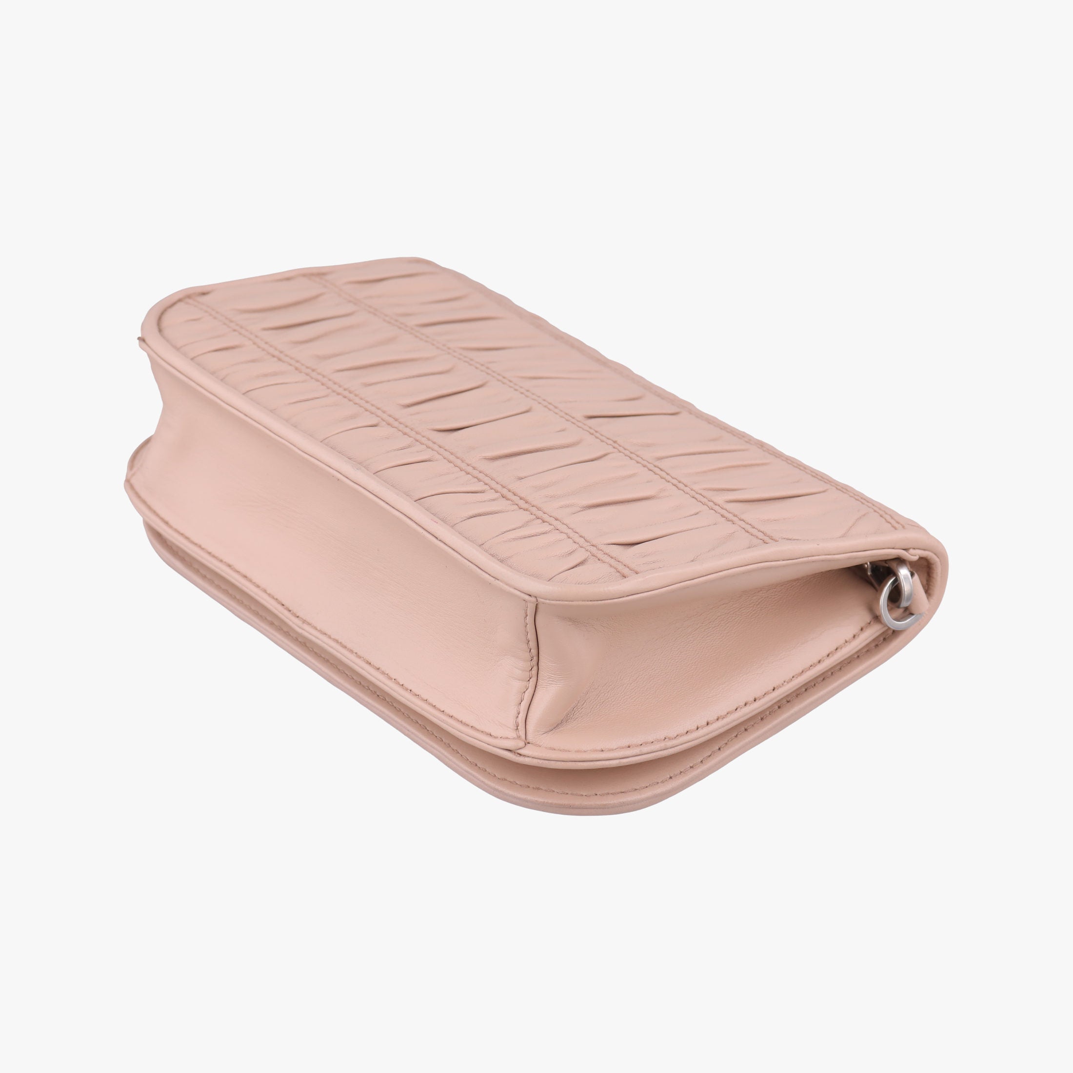 Pre-owned Prada Gaufre Pink Leather 1BD137 shoulderbag | stylenewstar