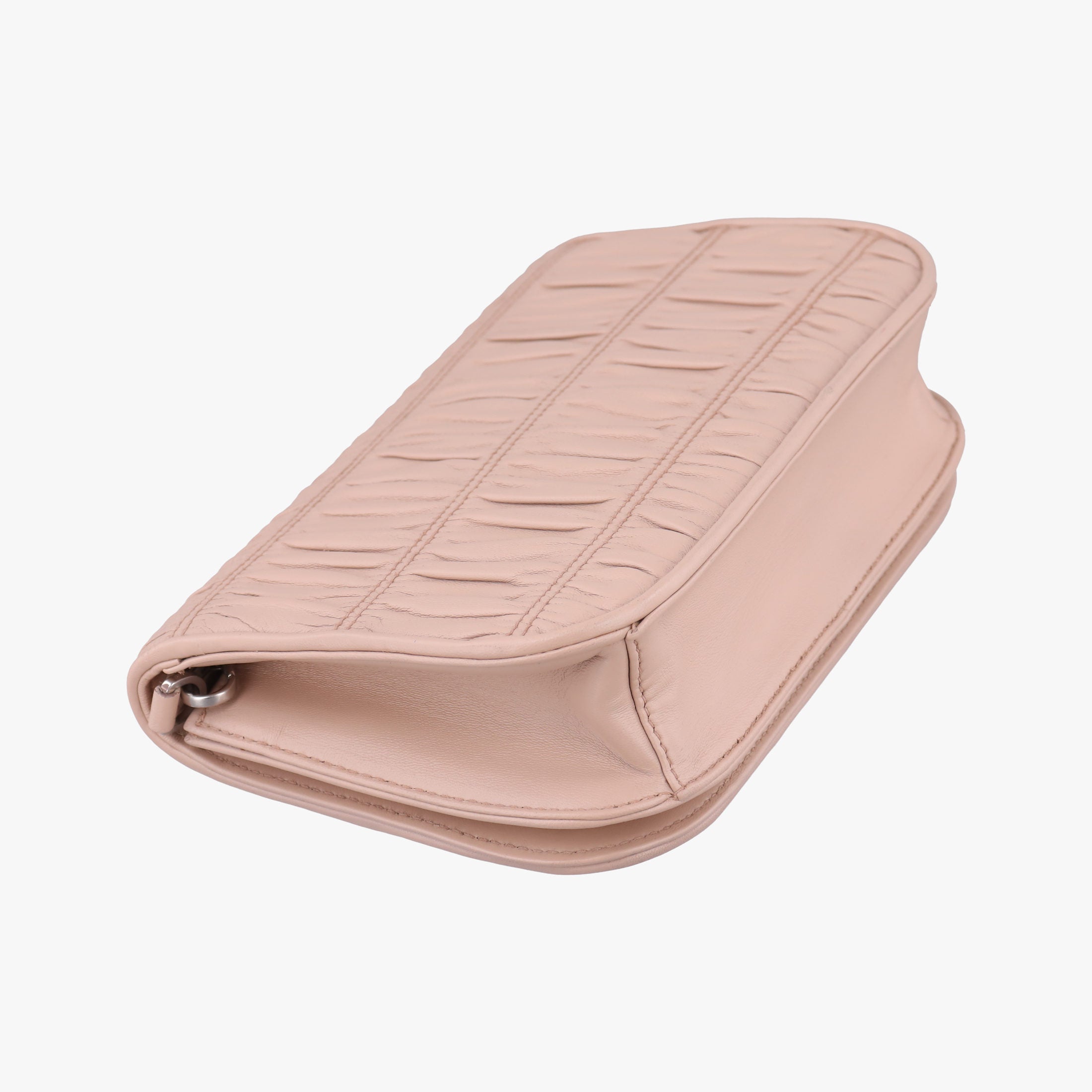Pre-owned Prada Gaufre Pink Leather 1BD137 shoulderbag | stylenewstar