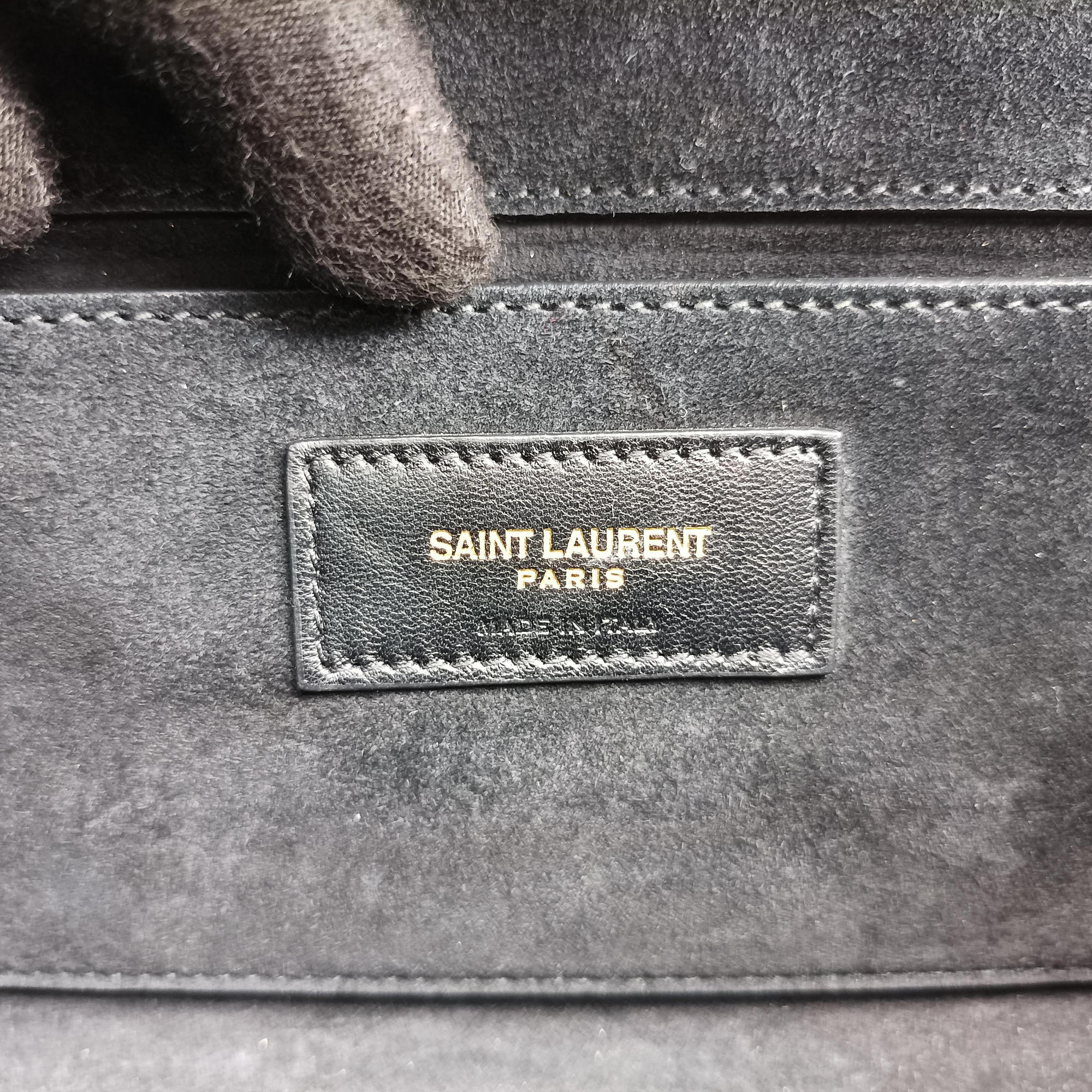 Pre-owned Yves Saint Laurent KATE purple Leather 469390 shoulderbag | stylenewstar