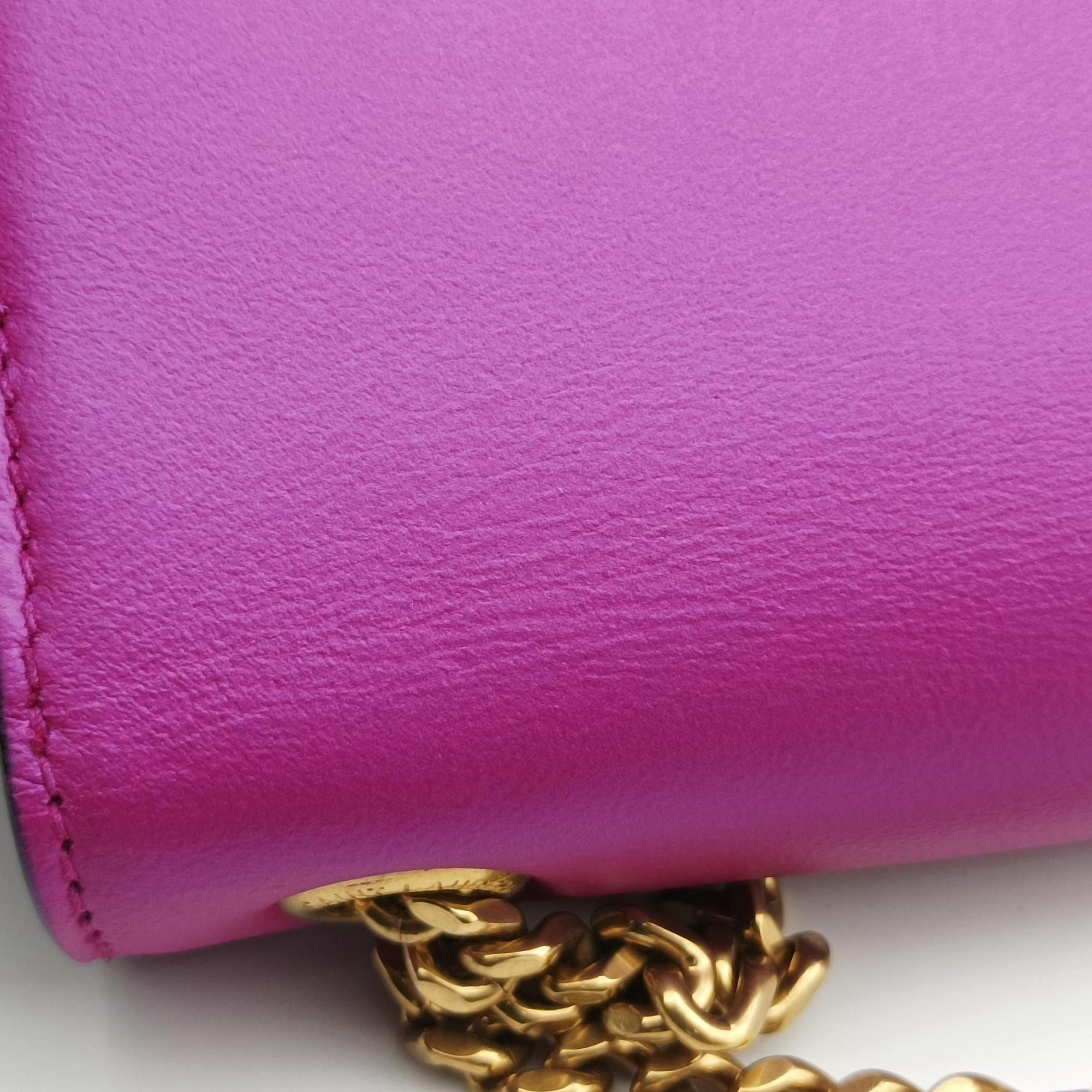 Pre-owned Yves Saint Laurent KATE purple Leather 469390 shoulderbag | stylenewstar