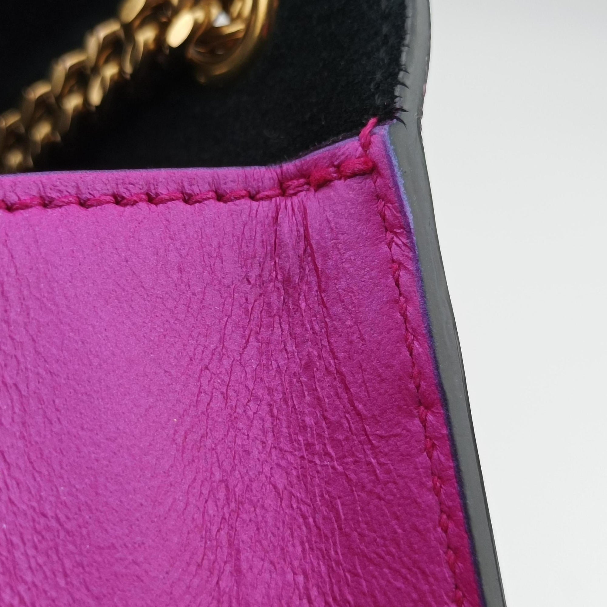 Pre-owned Yves Saint Laurent KATE purple Leather 469390 shoulderbag | stylenewstar