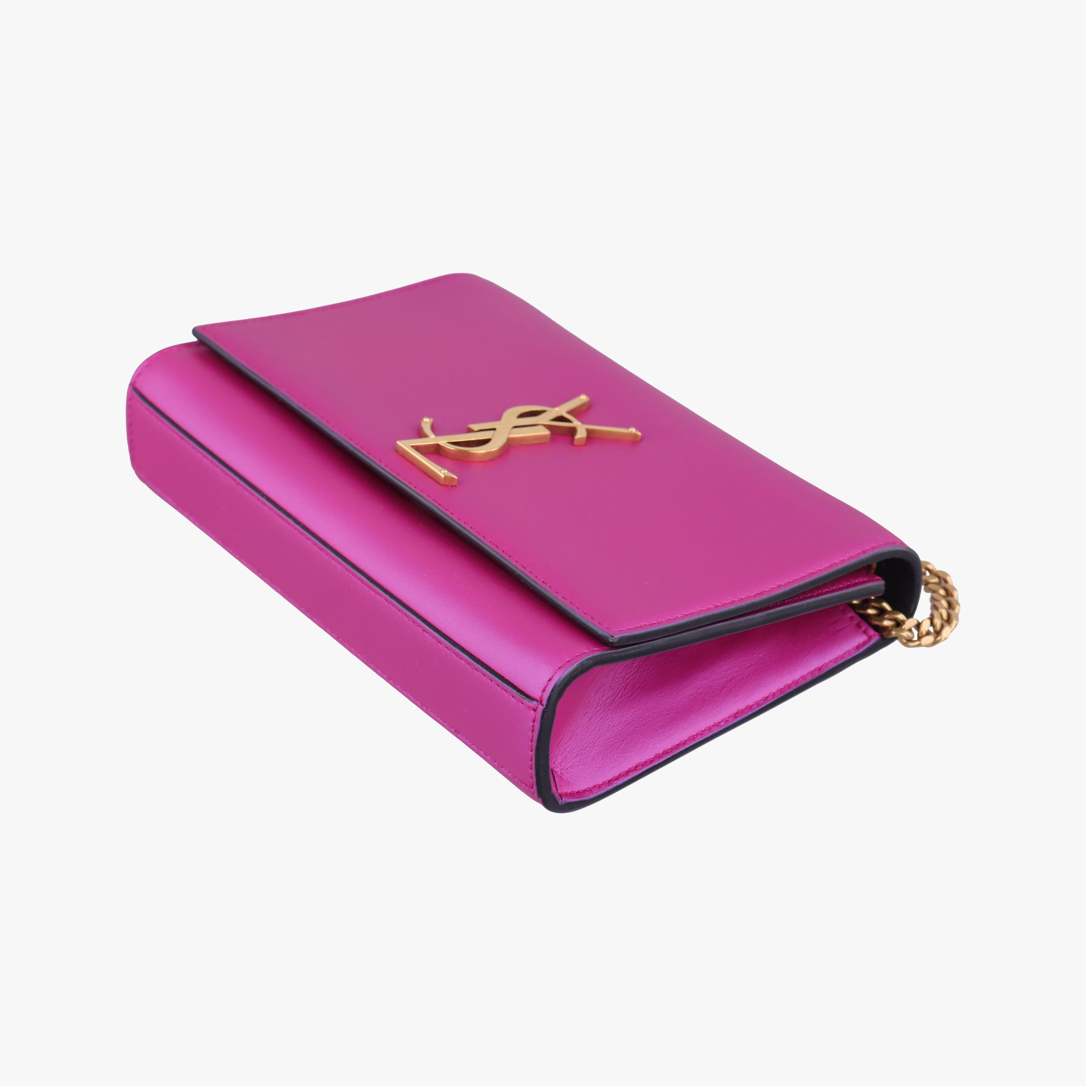 Pre-owned Yves Saint Laurent KATE purple Leather 469390 shoulderbag | stylenewstar