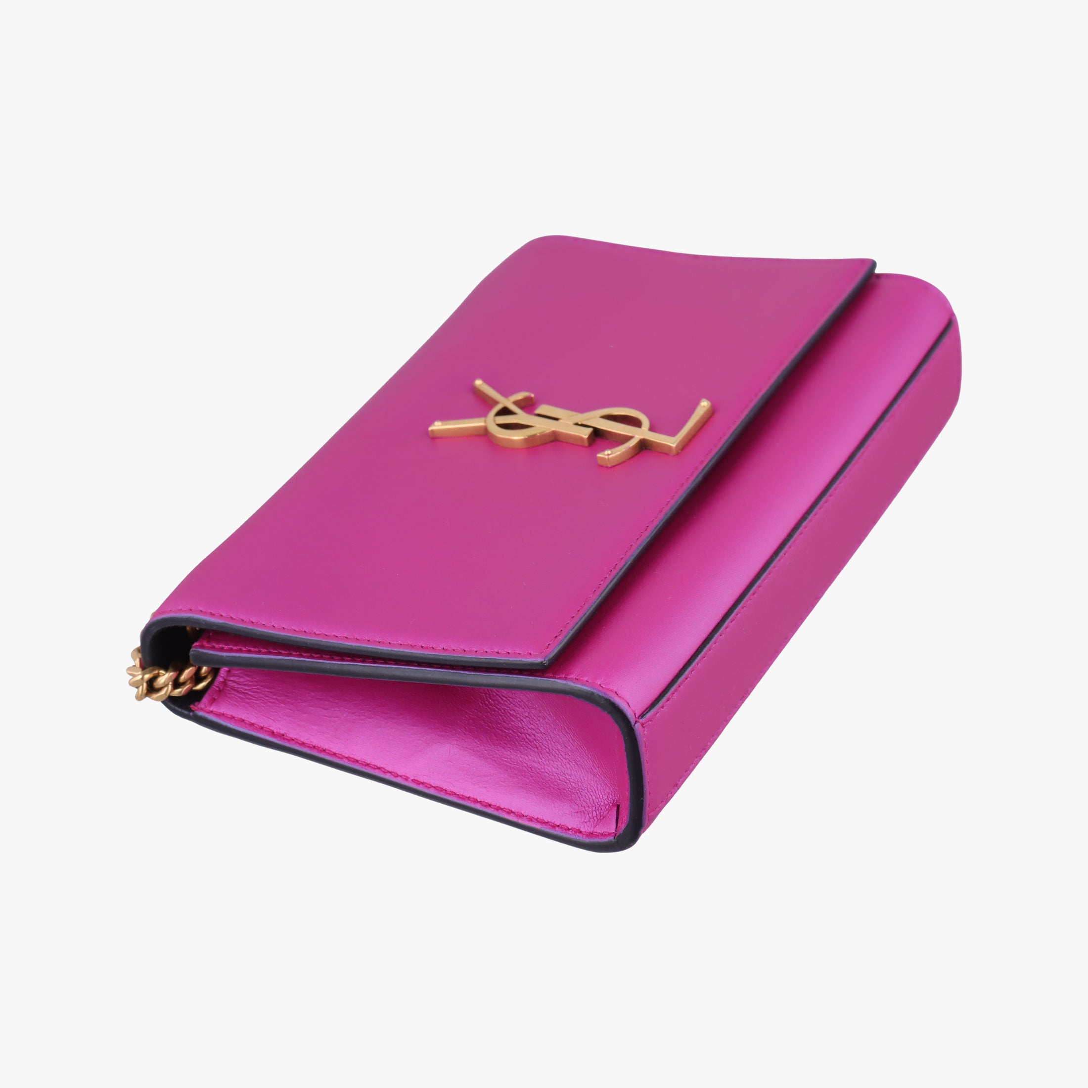 Pre-owned Yves Saint Laurent KATE purple Leather 469390 shoulderbag | stylenewstar