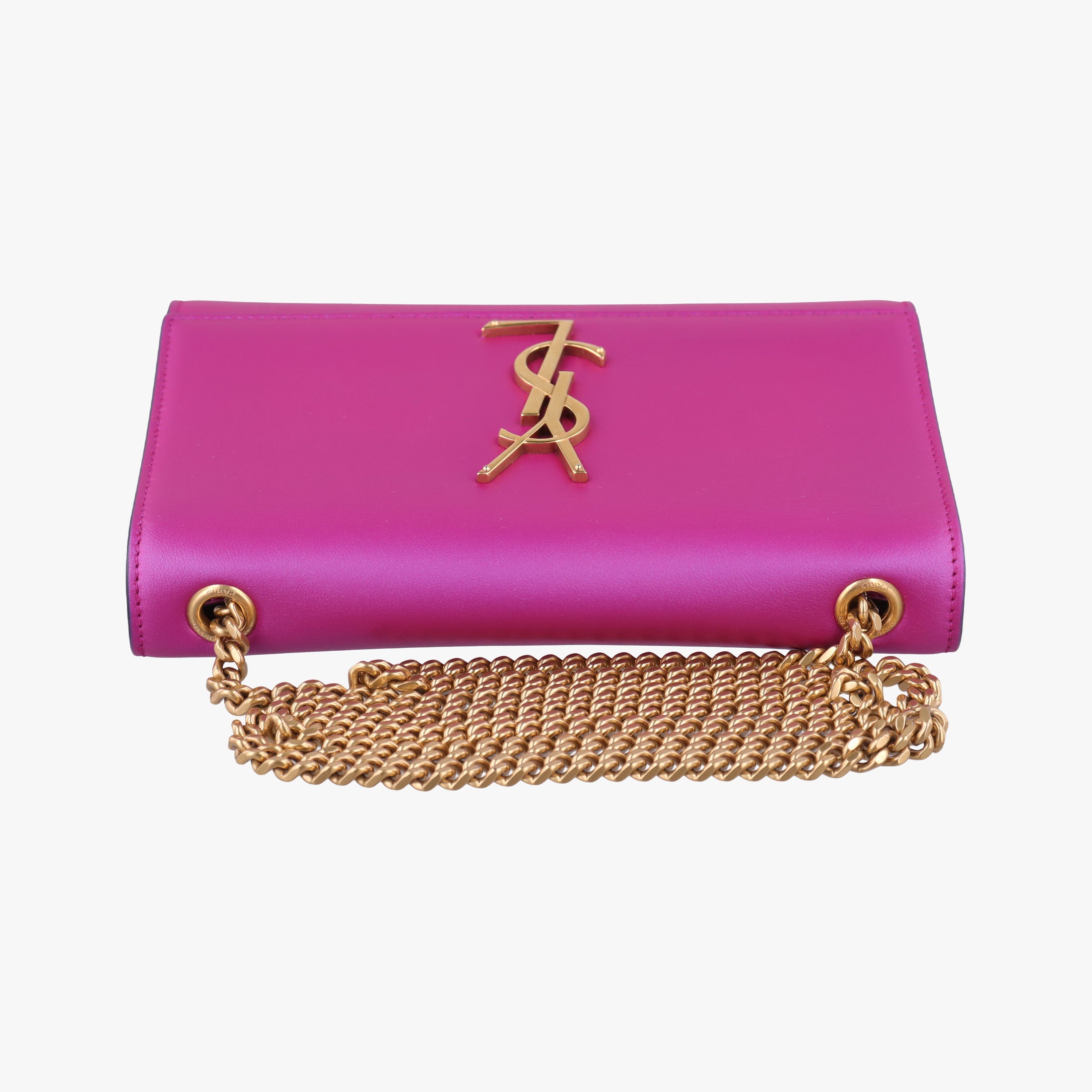 Pre-owned Yves Saint Laurent KATE purple Leather 469390 shoulderbag | stylenewstar