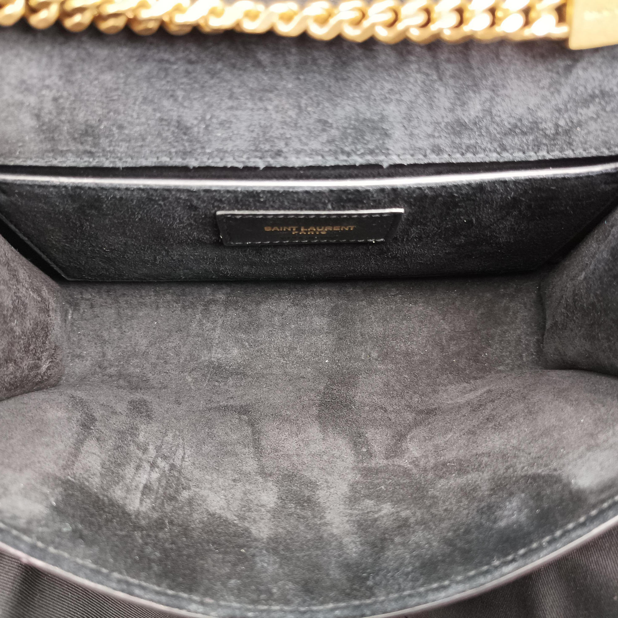 Pre-owned Yves Saint Laurent KATE purple Leather 469390 shoulderbag | stylenewstar
