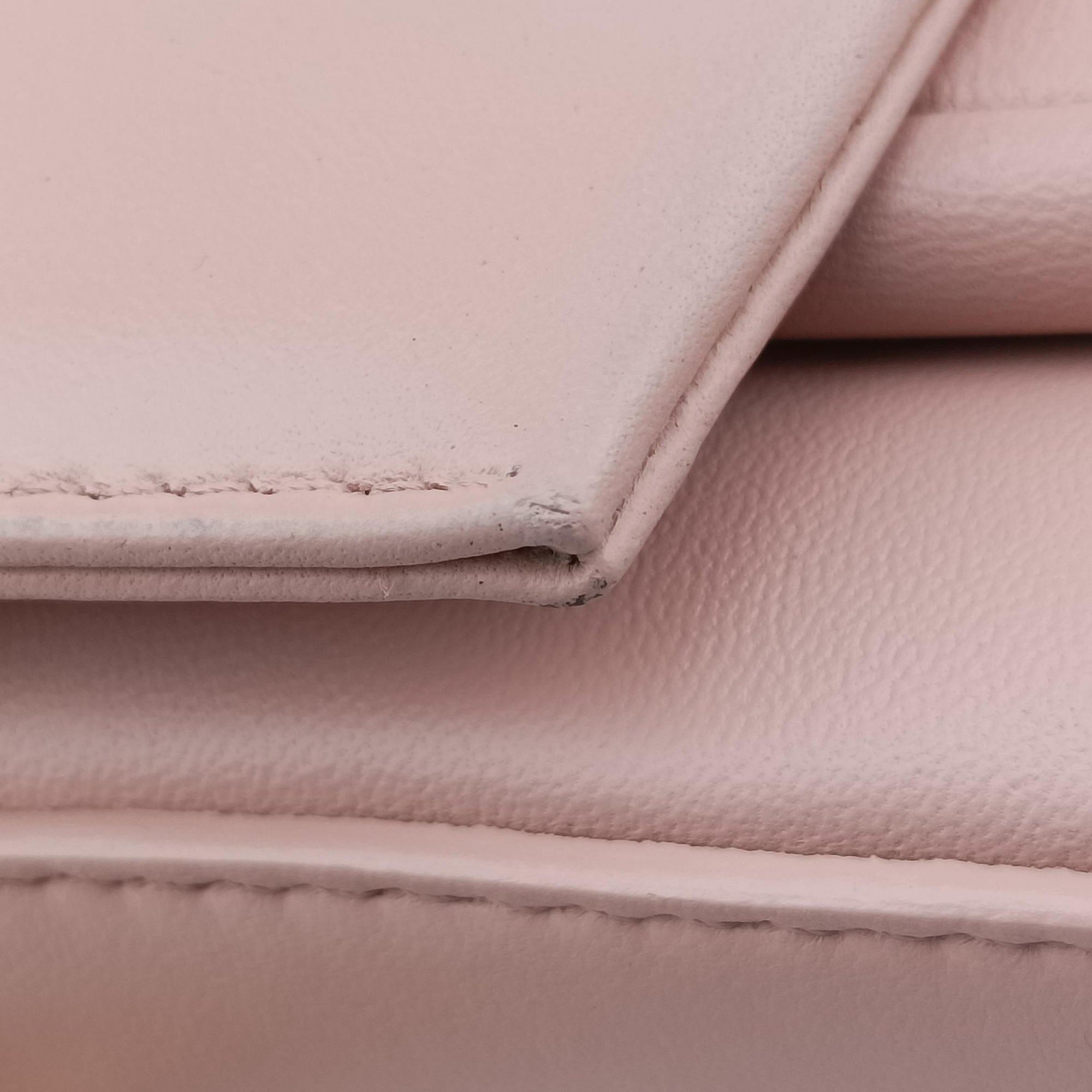 Pre-owned Fendi Be Baguette Pink Leather 8BR677 shoulderbag | stylenewstar