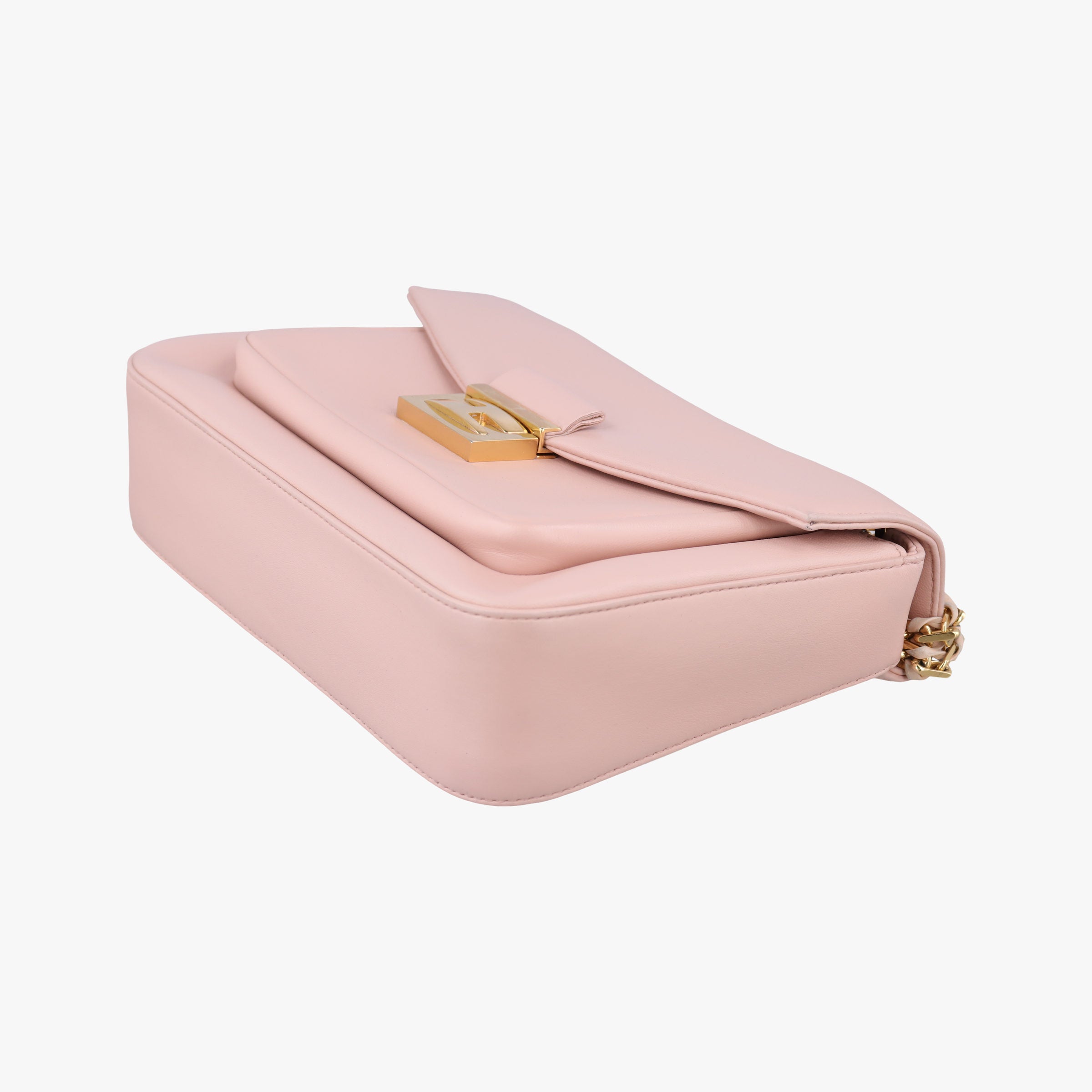 Pre-owned Fendi Be Baguette Pink Leather 8BR677 shoulderbag | stylenewstar