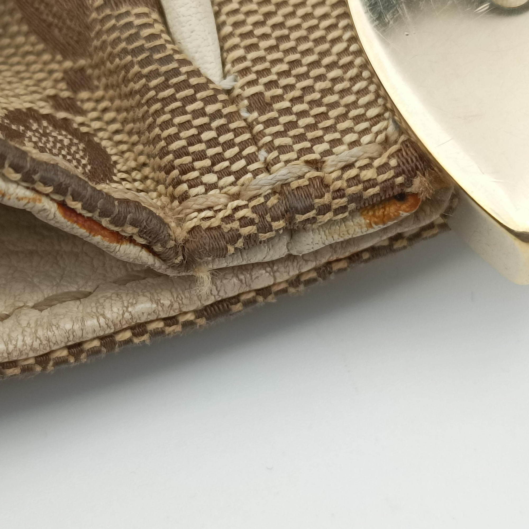 Vintage Gucci Charlotte Brown×White canvas×leather 203504 handbag | stylenewstar