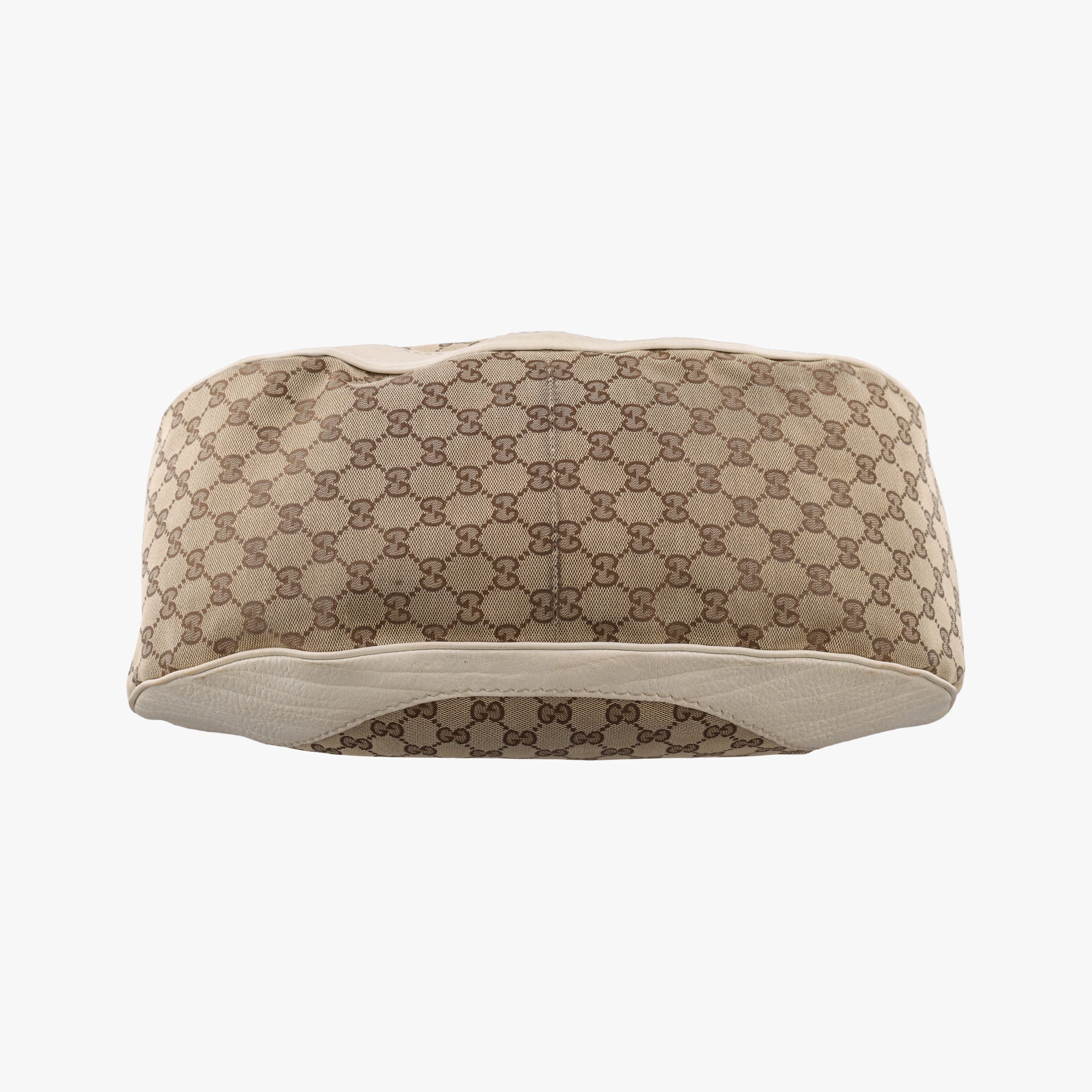 Vintage Gucci Charlotte Brown×White canvas×leather 203504 handbag | stylenewstar