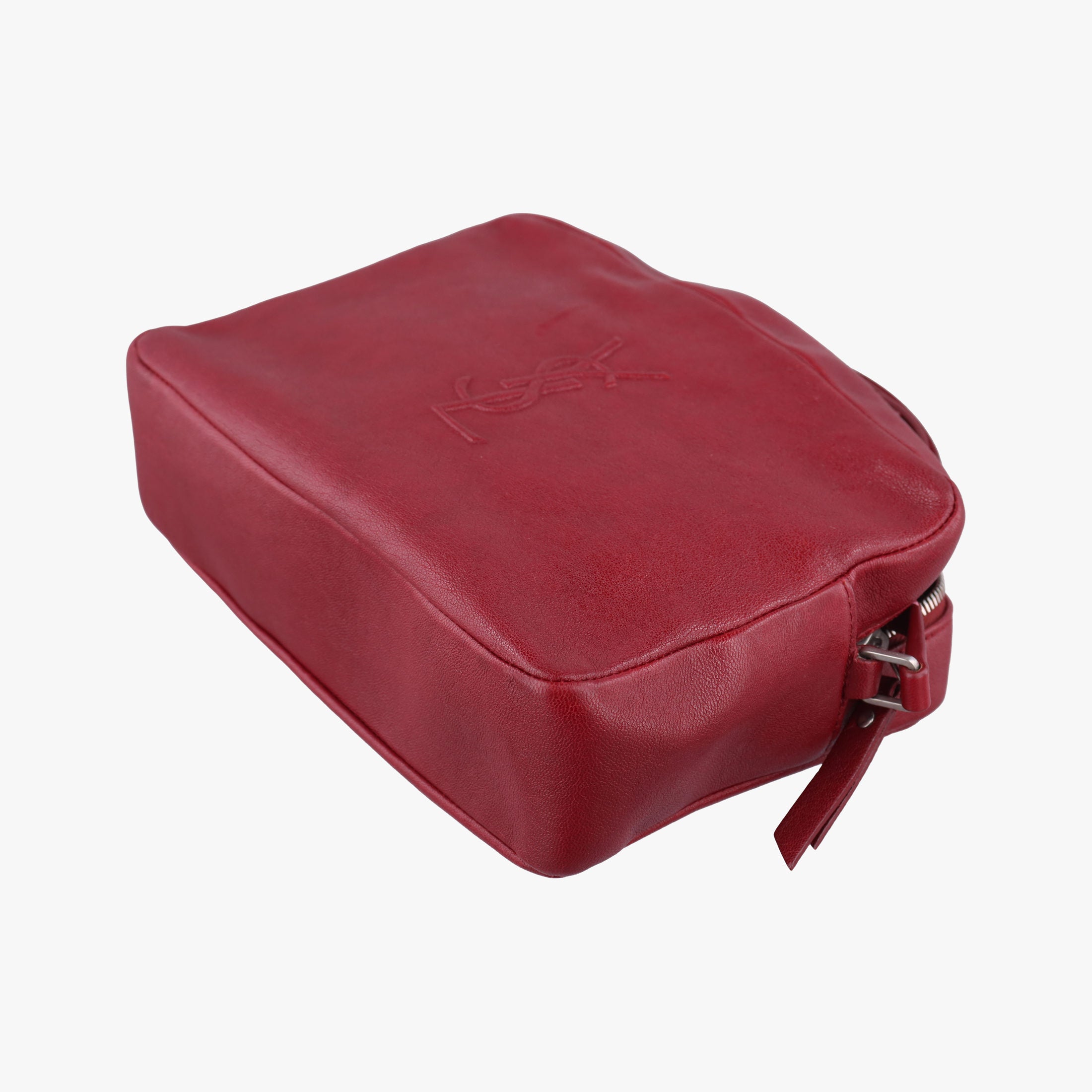 Pre-owned Yves Saint Laurent Lou camera Red Leather 470299 shoulderbag | stylenewstar