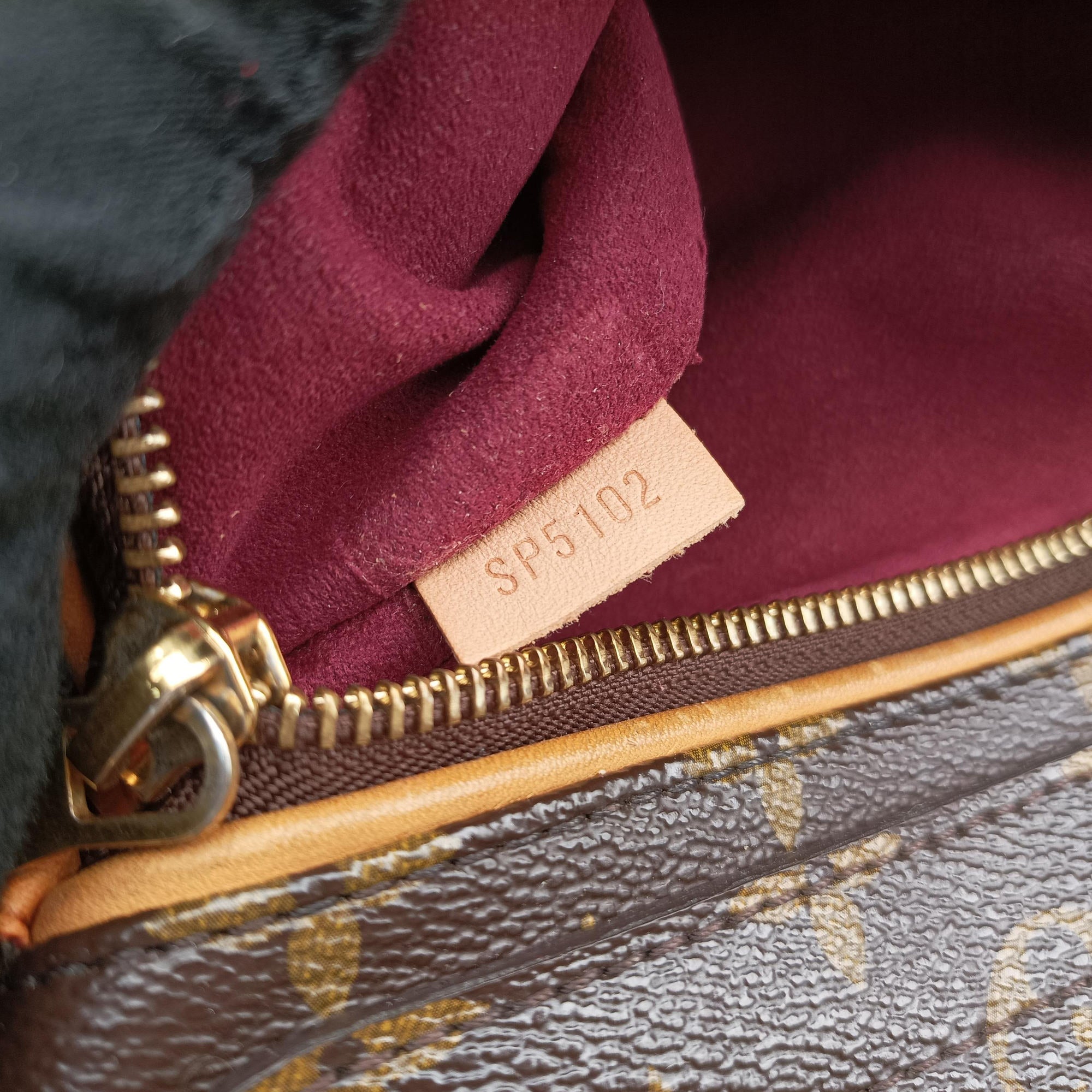 Vintage Louis Vuitton OLYMPE brown×AURORE Monogram Canvas×calf leather M40816 shoulderbag | stylenewstar