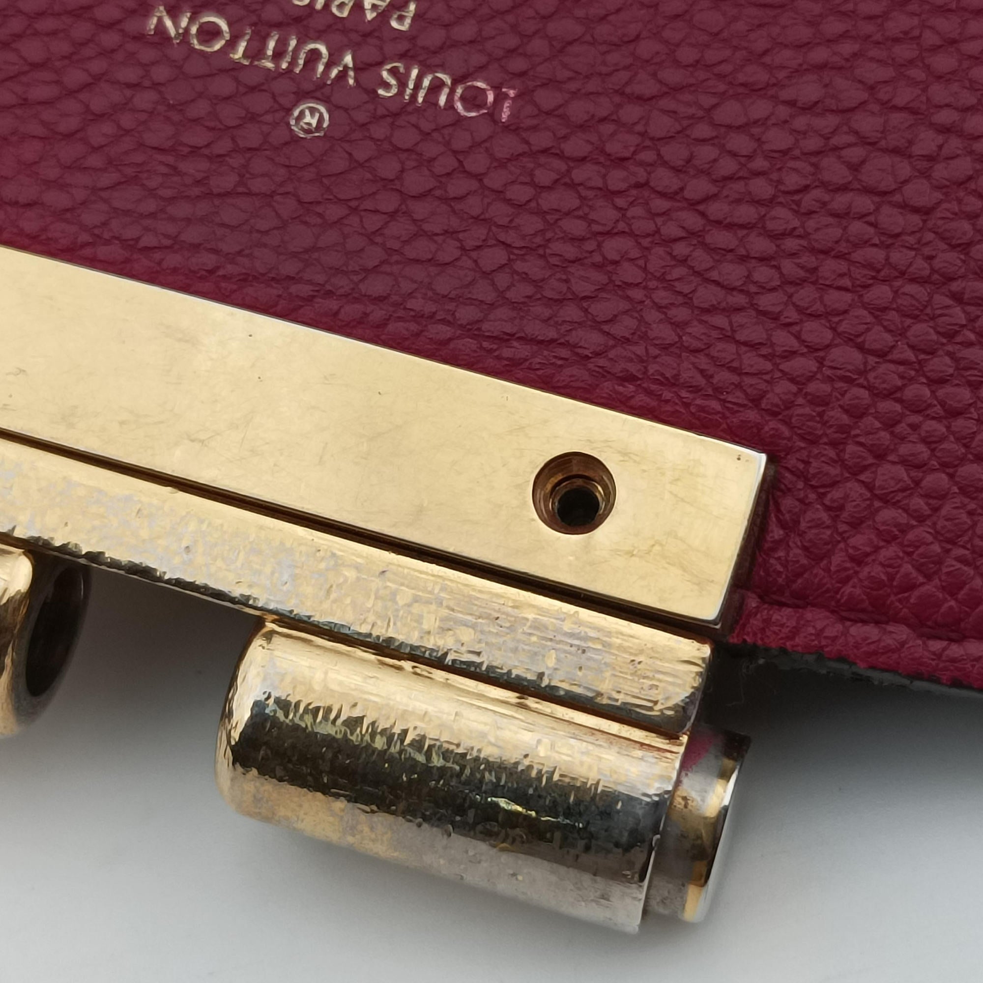 Vintage Louis Vuitton OLYMPE brown×AURORE Monogram Canvas×calf leather M40816 shoulderbag | stylenewstar