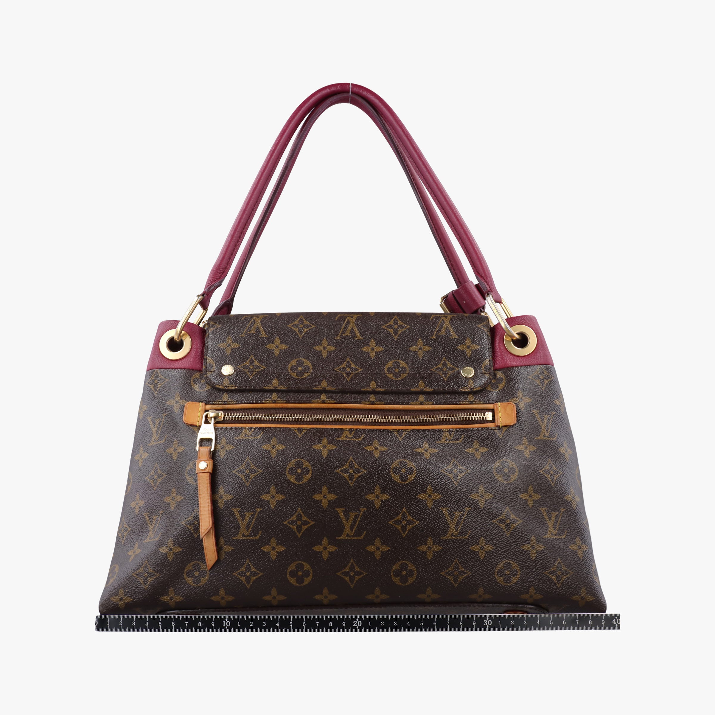 Vintage Louis Vuitton OLYMPE brown×AURORE Monogram Canvas×calf leather M40816 shoulderbag | stylenewstar
