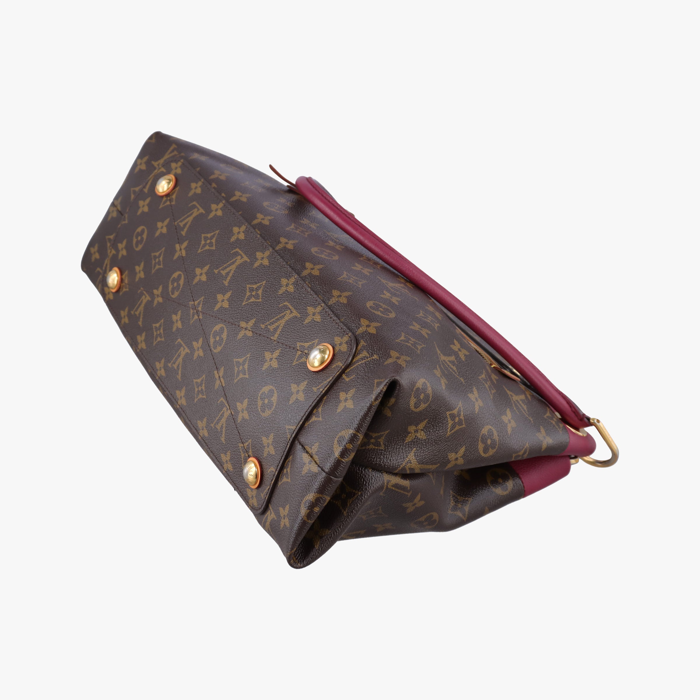 Vintage Louis Vuitton OLYMPE brown×AURORE Monogram Canvas×calf leather M40816 shoulderbag | stylenewstar