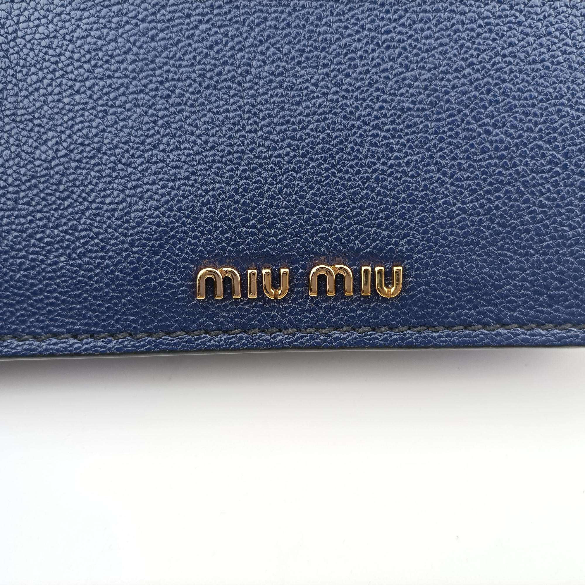 Secondhand Miu Miu Miu Lady Blue Leather  shoulderbag | stylenewstar