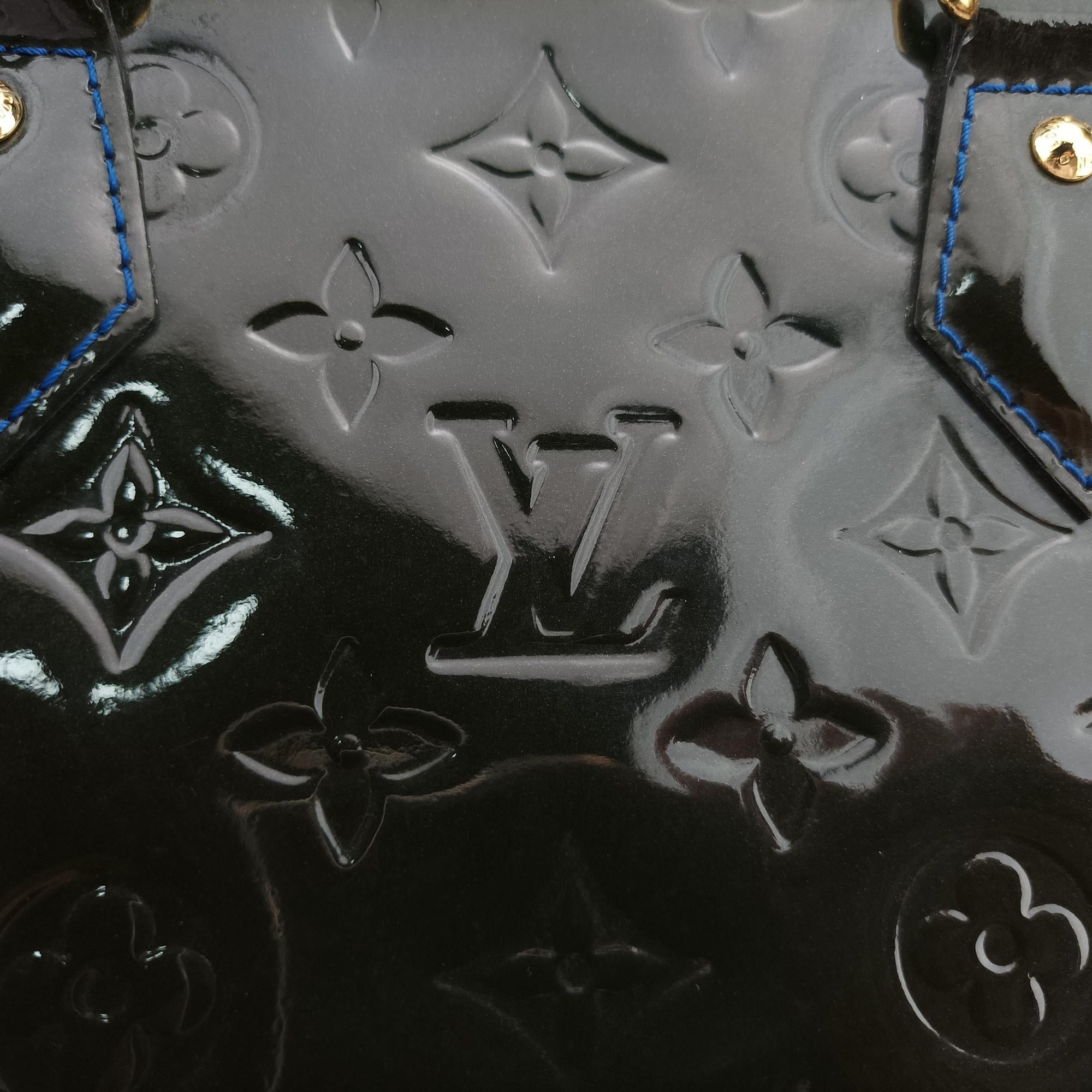 Secondhand Louis Vuitton Alma PM BLUE INFINI Vernis M91443 handbag | stylenewstar