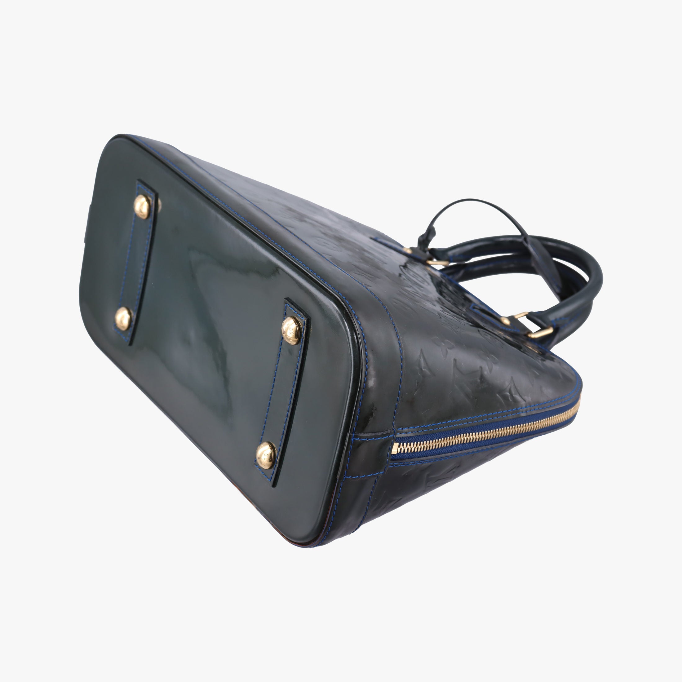 Secondhand Louis Vuitton Alma PM BLUE INFINI Vernis M91443 handbag | stylenewstar