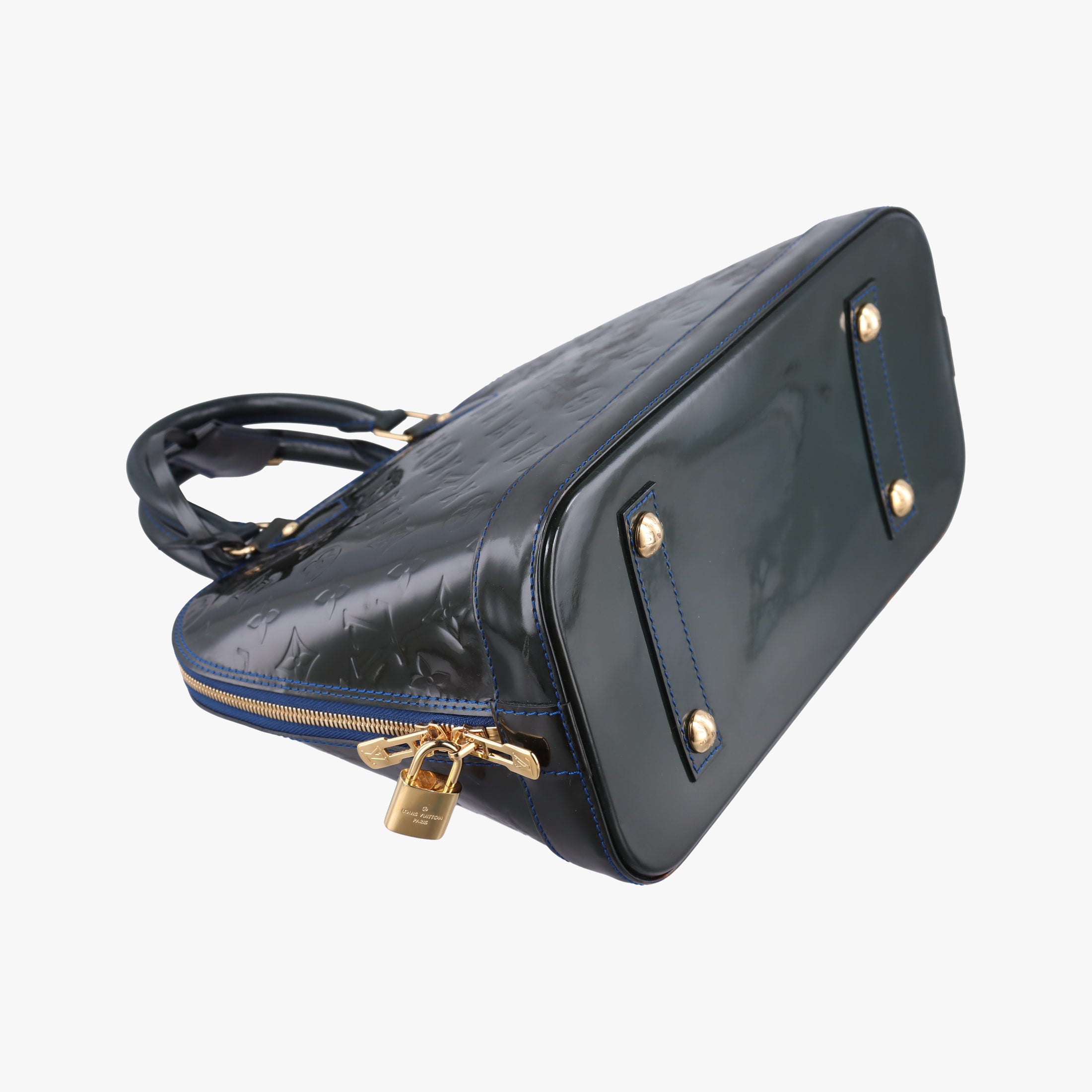Secondhand Louis Vuitton Alma PM BLUE INFINI Vernis M91443 handbag | stylenewstar