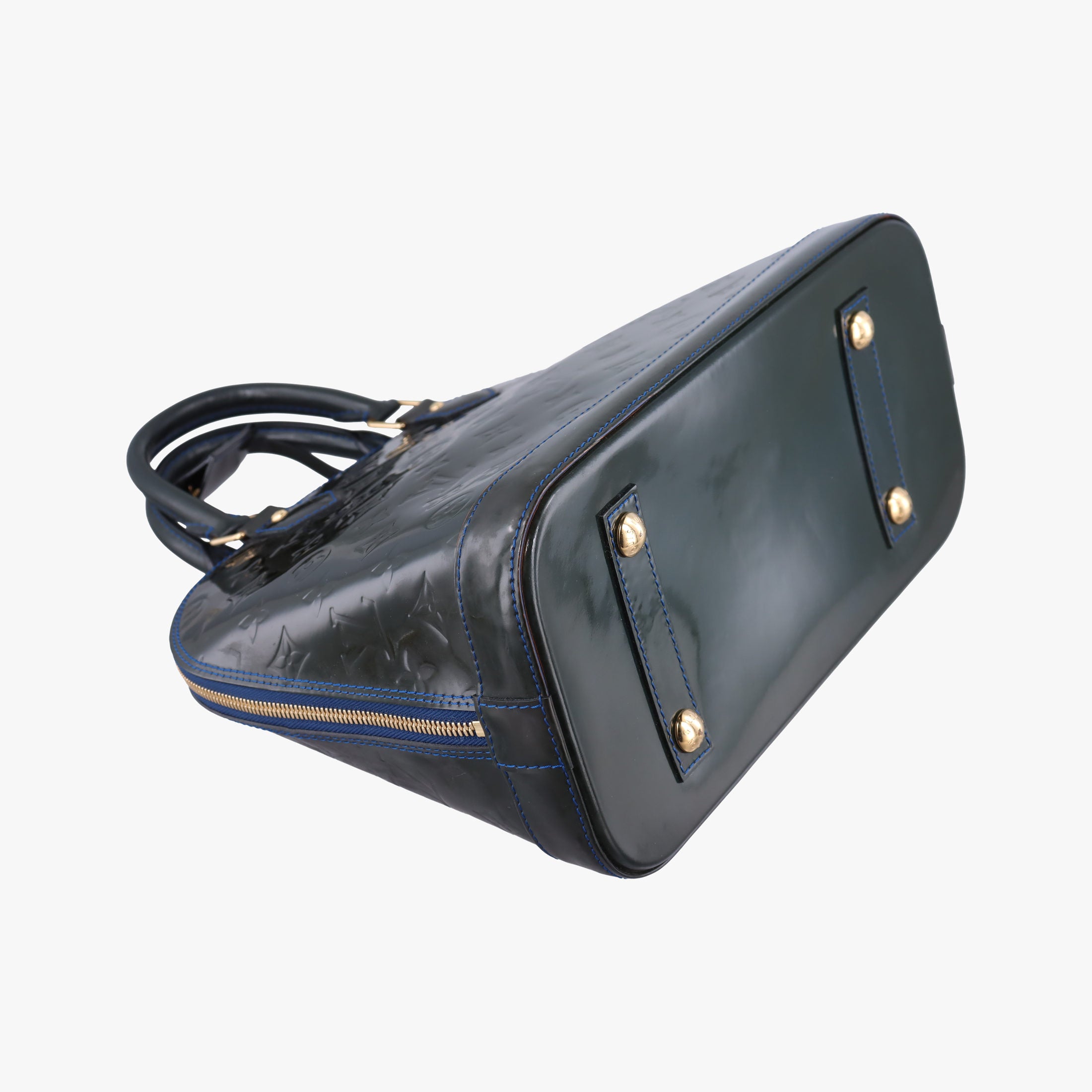 Secondhand Louis Vuitton Alma PM BLUE INFINI Vernis M91443 handbag | stylenewstar