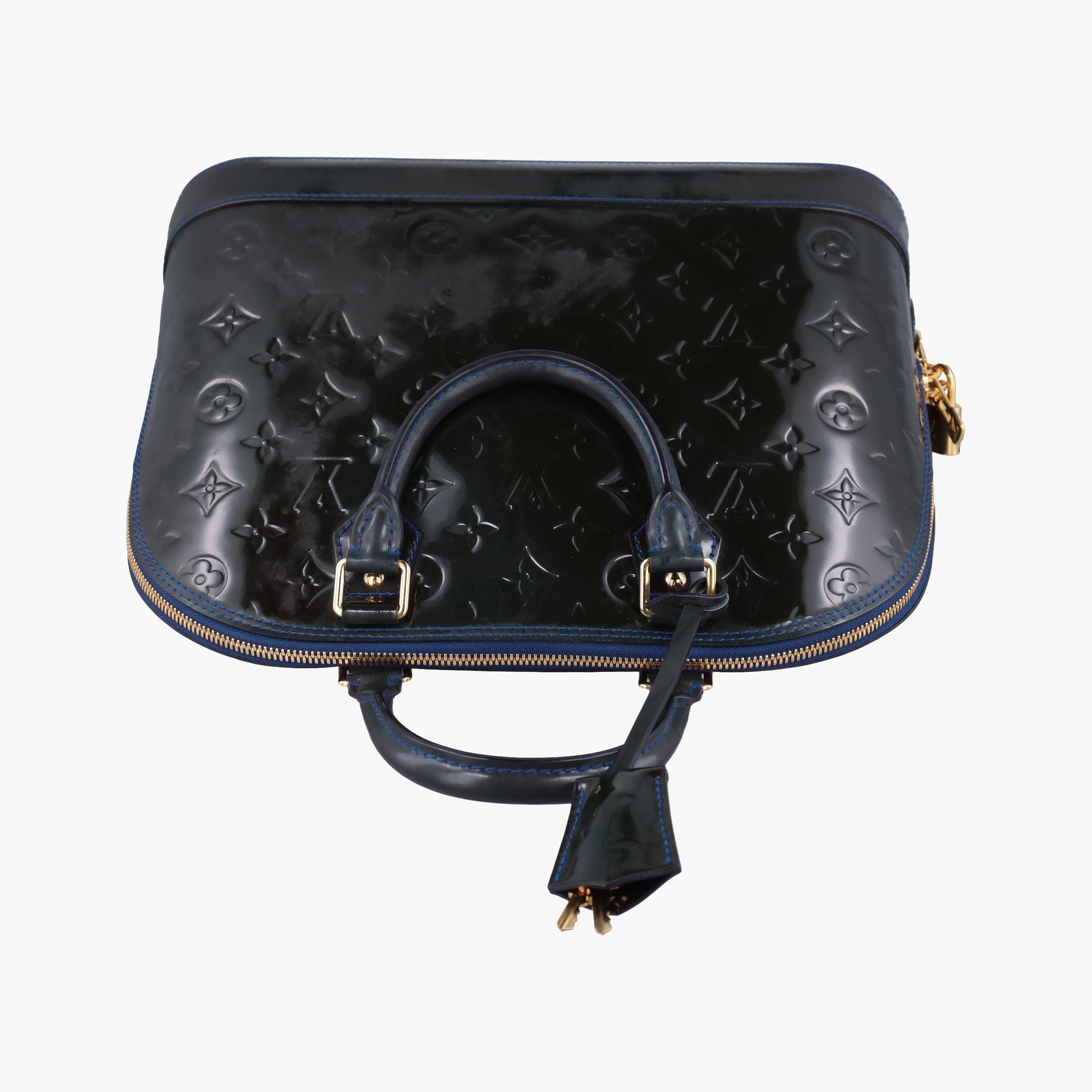 Secondhand Louis Vuitton Alma PM BLUE INFINI Vernis M91443 handbag | stylenewstar
