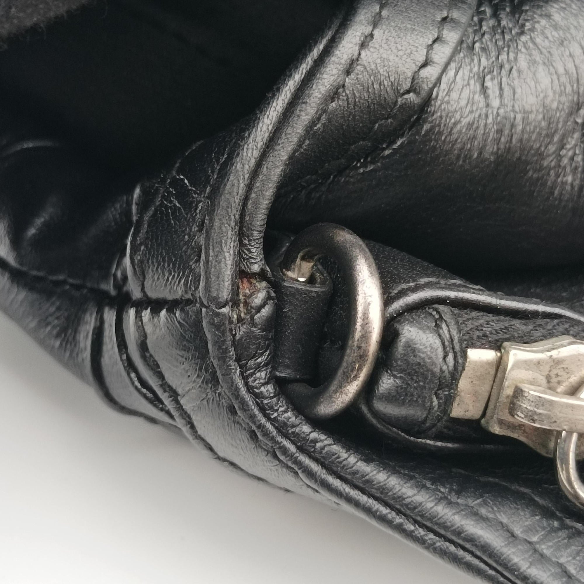 Pre-owned Christian Dior granville Black lambskin  handbag | stylenewstar