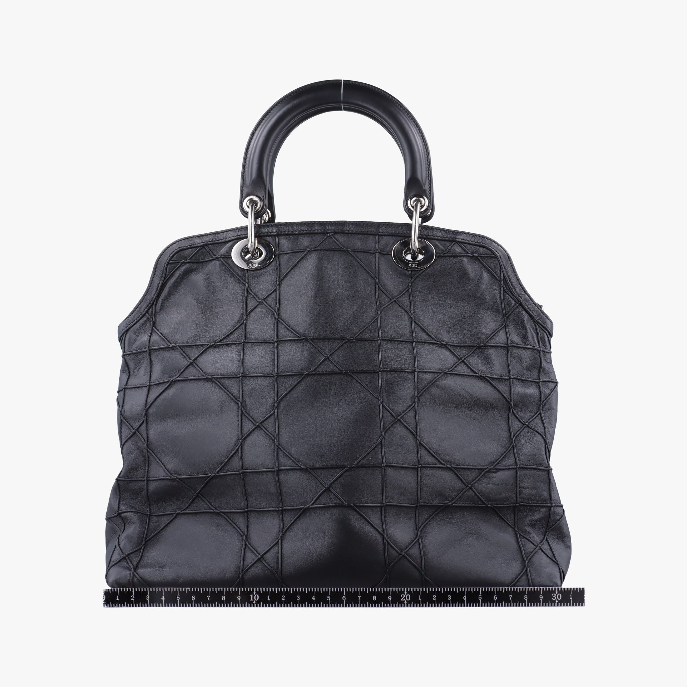 Pre-owned Christian Dior granville Black lambskin  handbag | stylenewstar