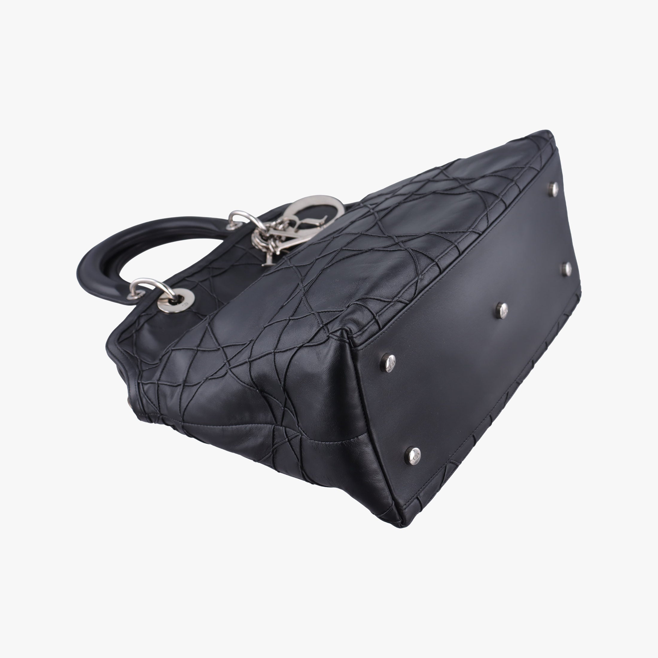 Pre-owned Christian Dior granville Black lambskin  handbag | stylenewstar