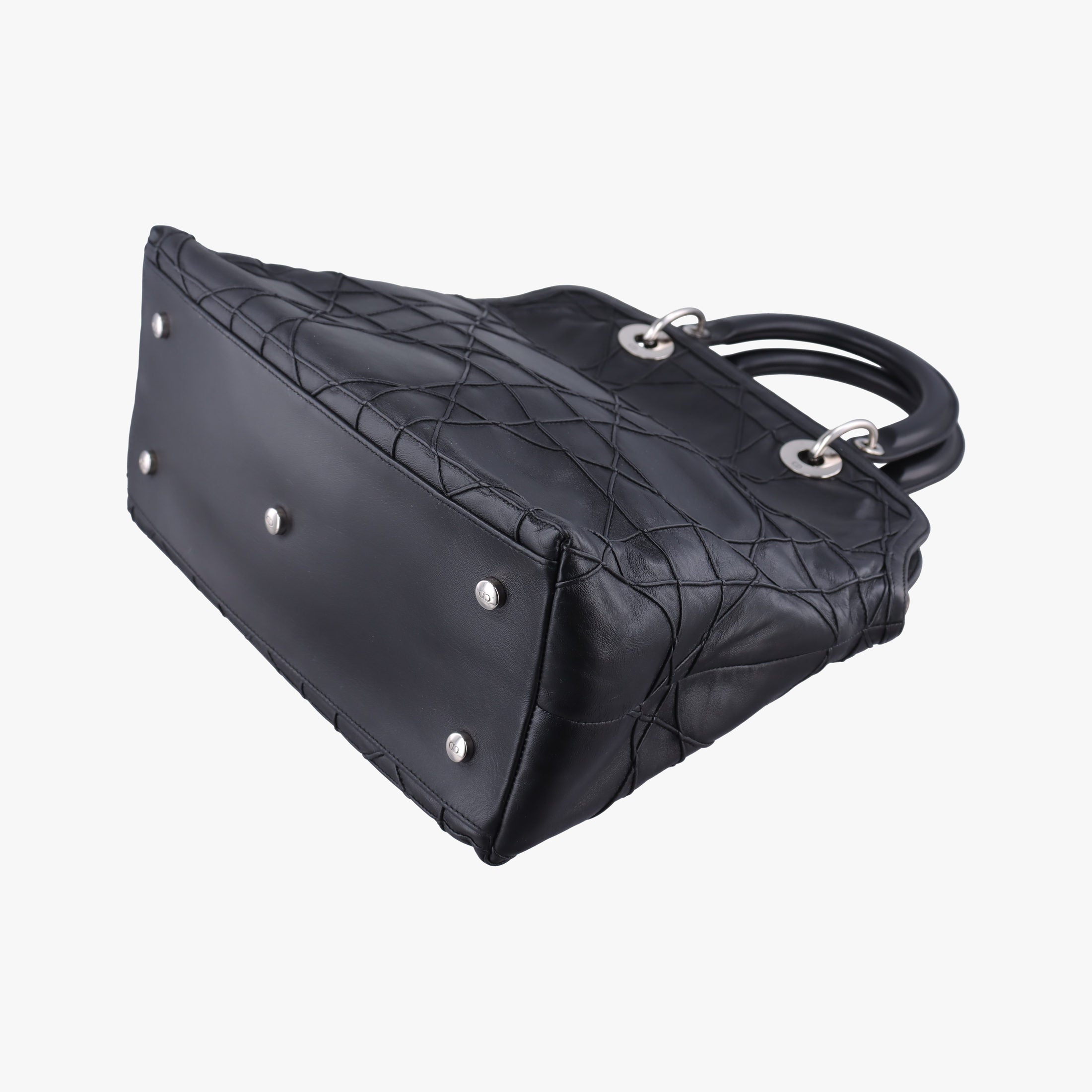 Pre-owned Christian Dior granville Black lambskin  handbag | stylenewstar