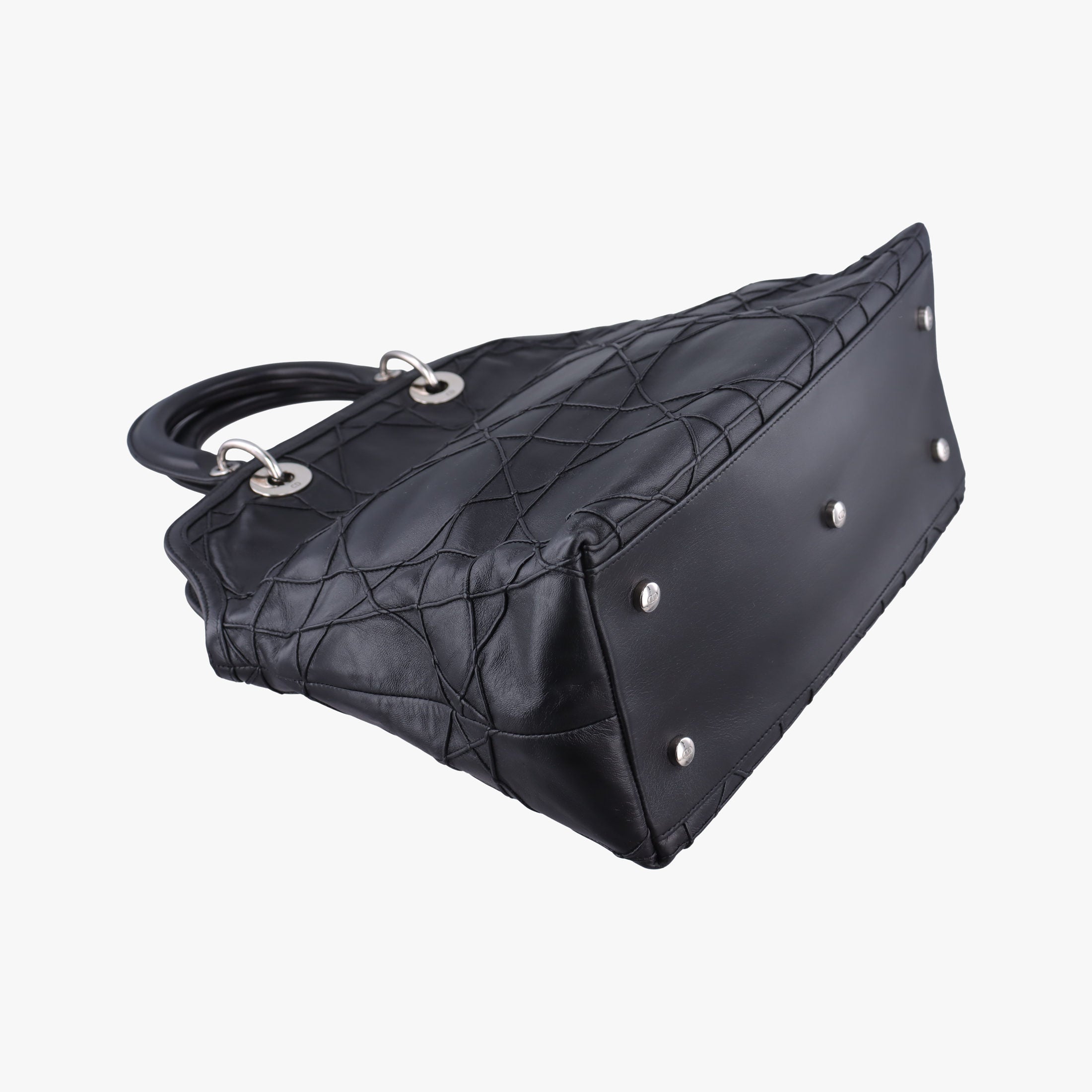 Pre-owned Christian Dior granville Black lambskin  handbag | stylenewstar