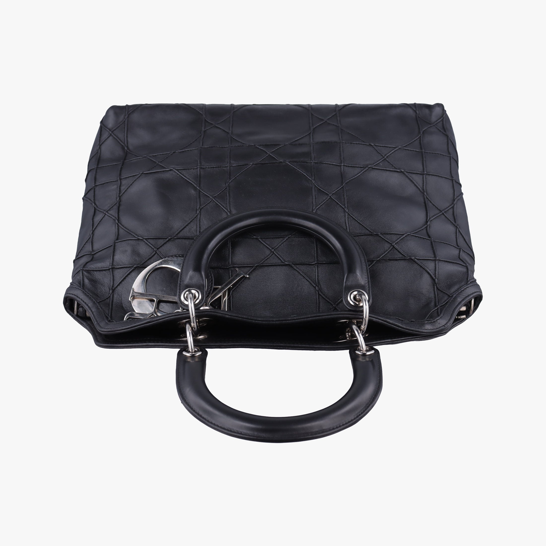 Pre-owned Christian Dior granville Black lambskin  handbag | stylenewstar