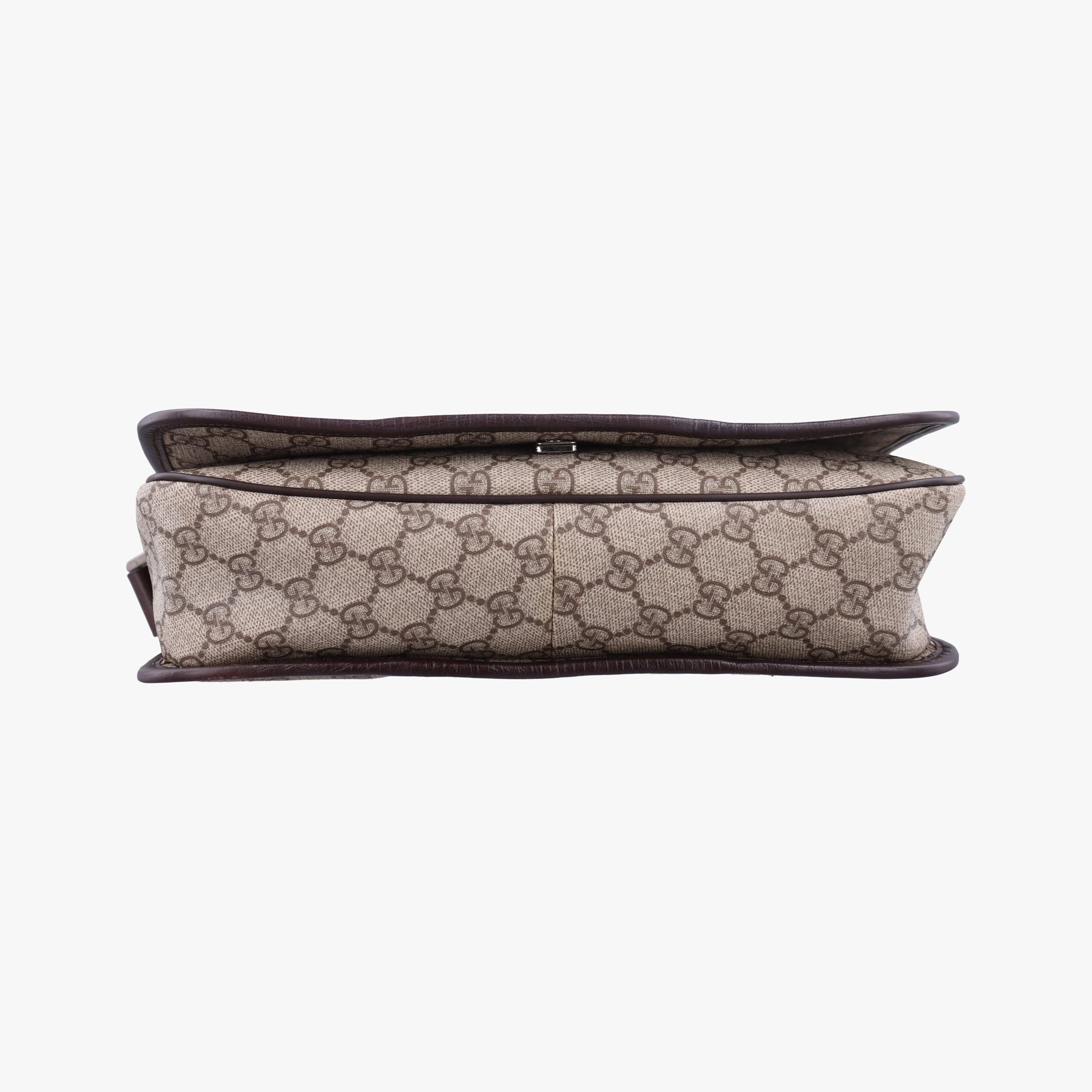 Pre-owned Gucci Sherry Line Brown×red×green PVC coated canvas×Leather 180692 shoulderbag | stylenewstar